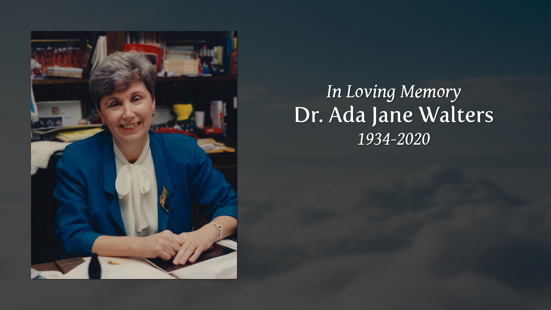 Dr Ada Jane Walters Tribute Video