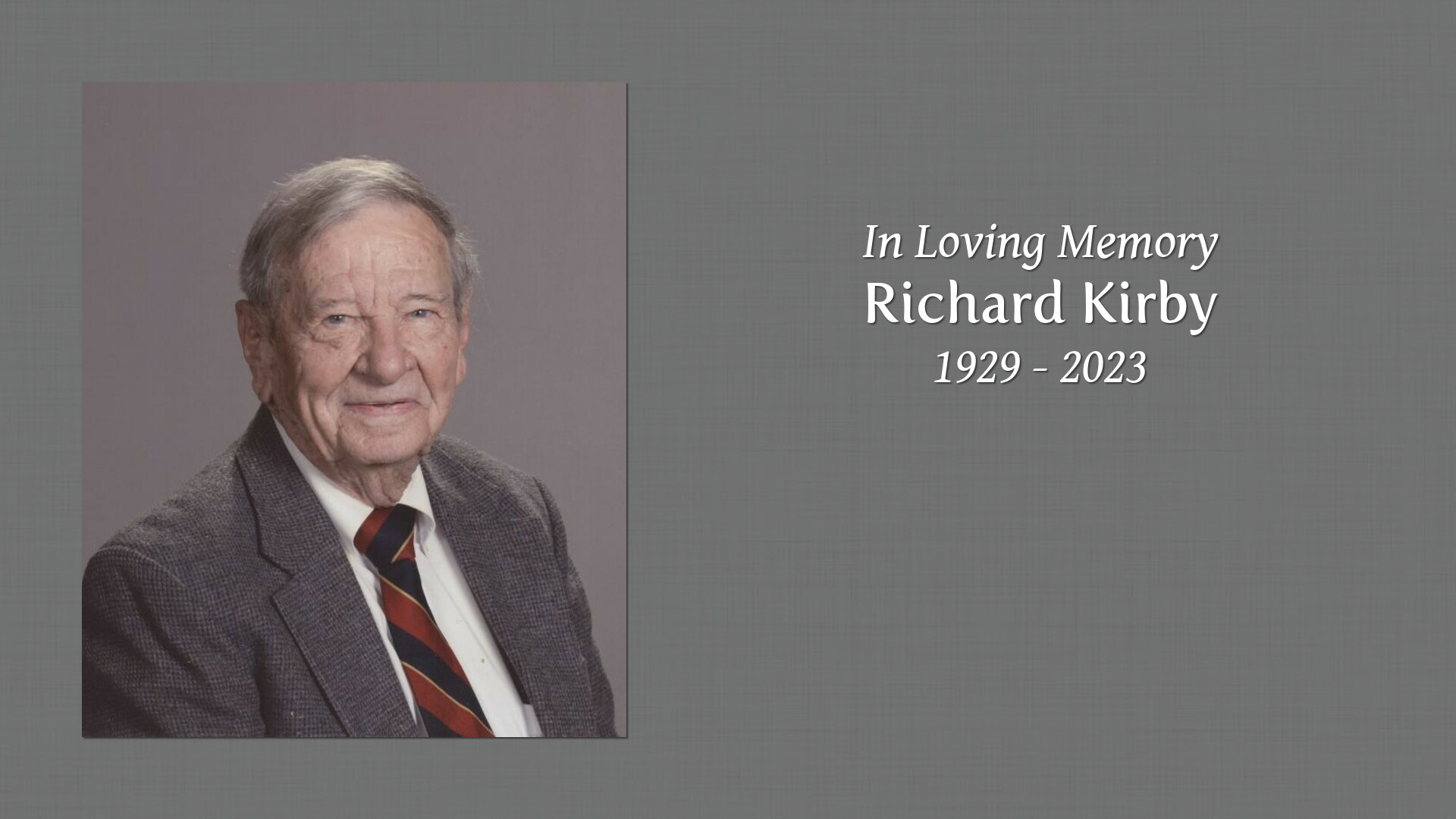 Richard Kirby Tribute Video