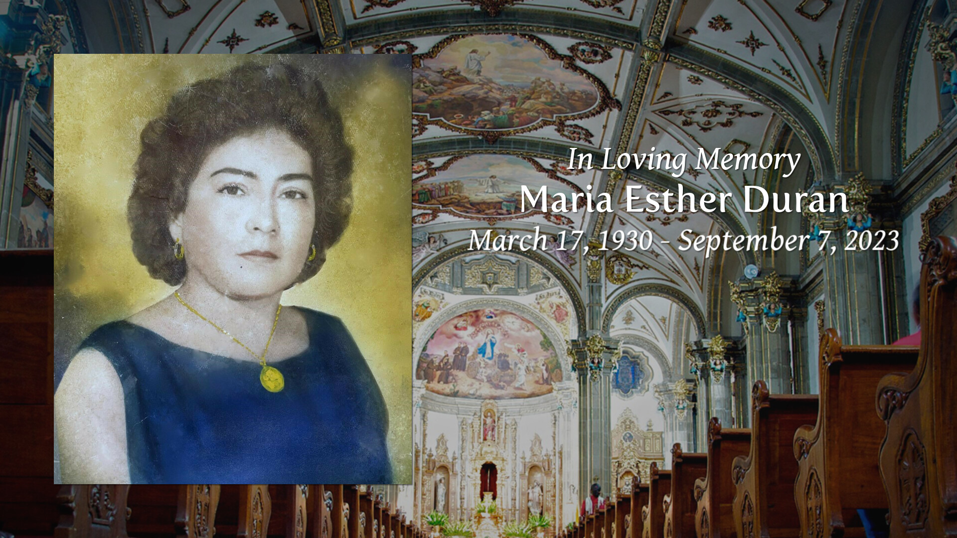 Maria Esther Duran Tribute Video