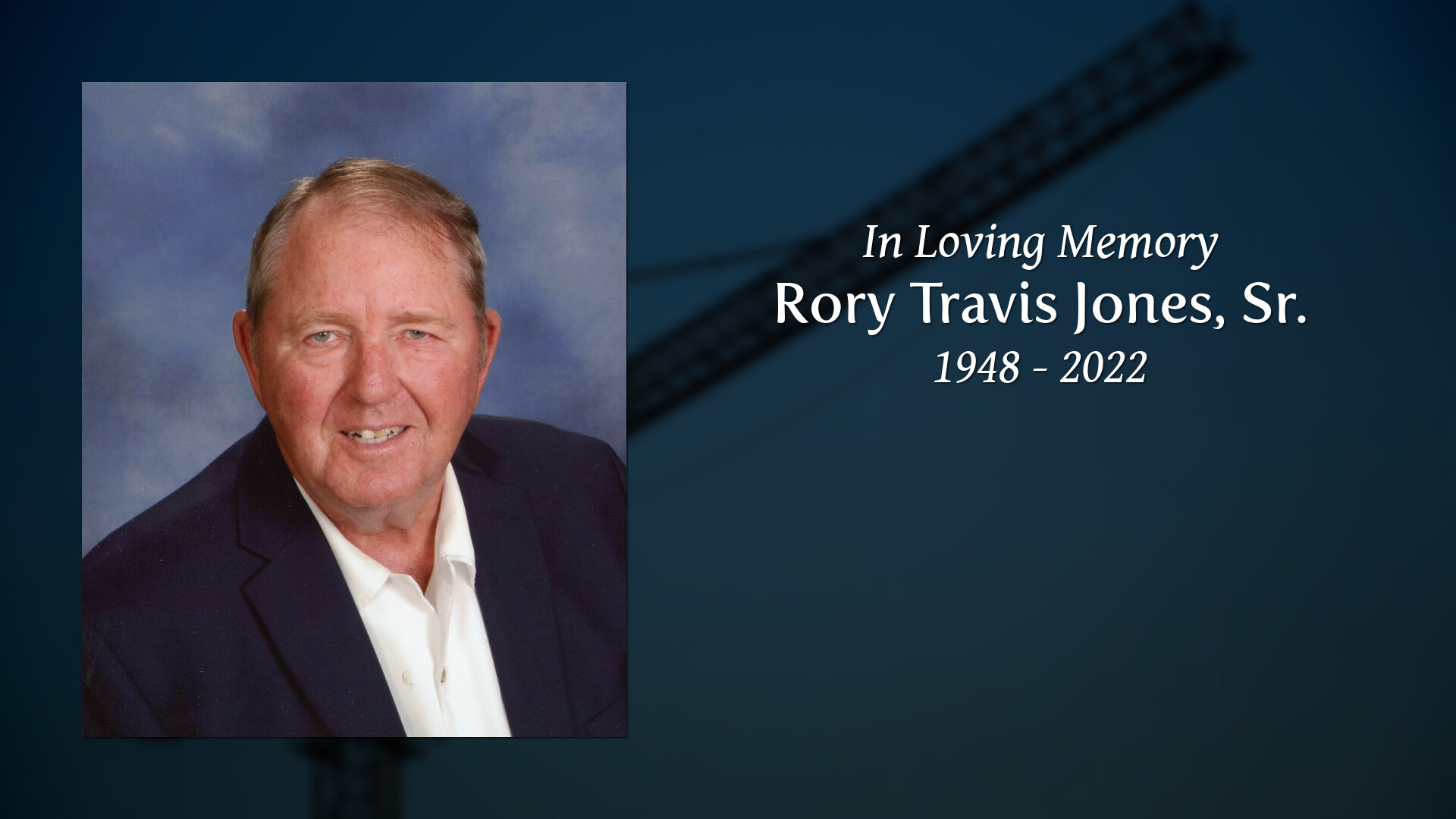 Rory Travis Jones Sr Tribute Video