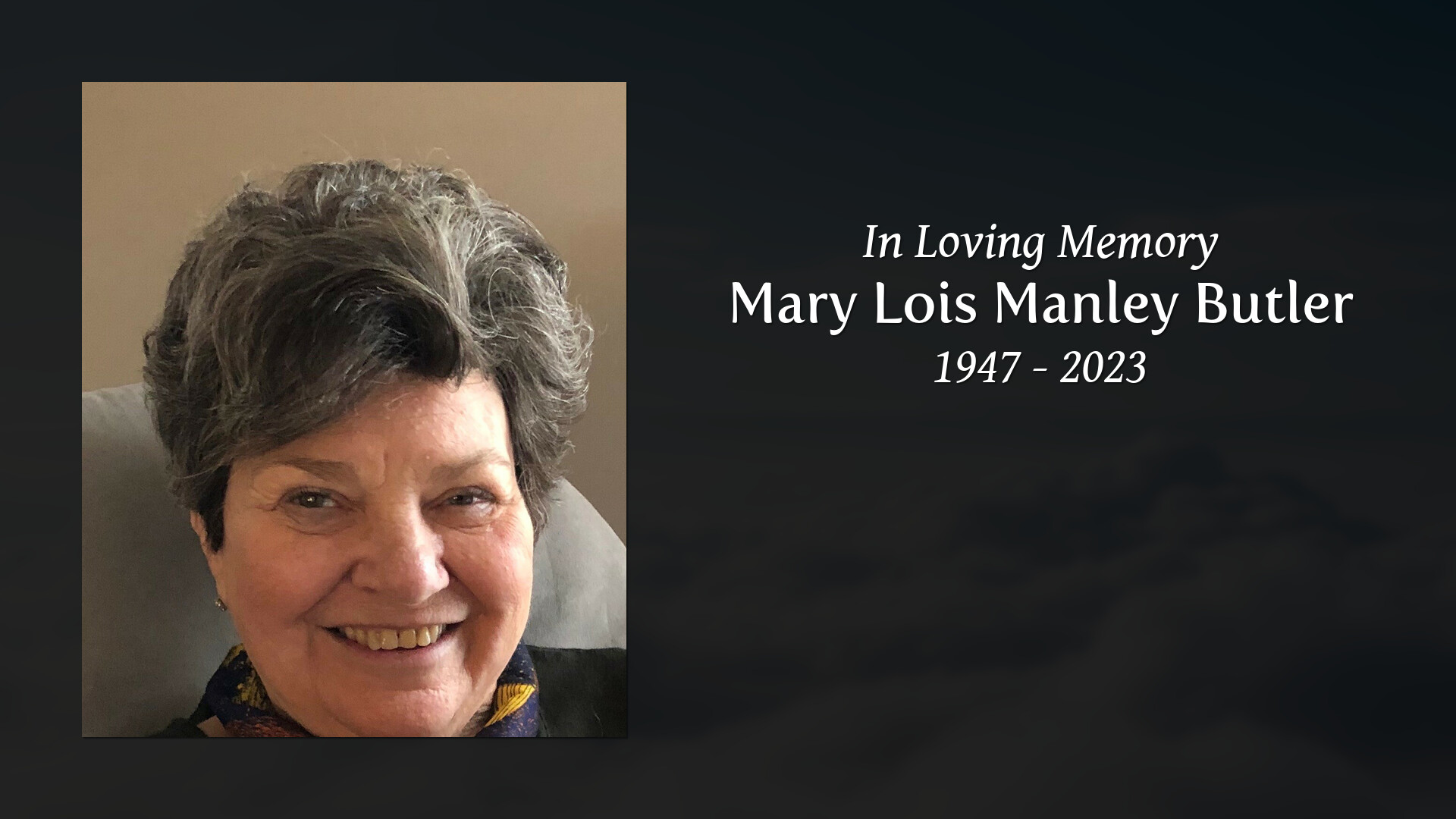 Mary Lois Manley Butler Tribute Video