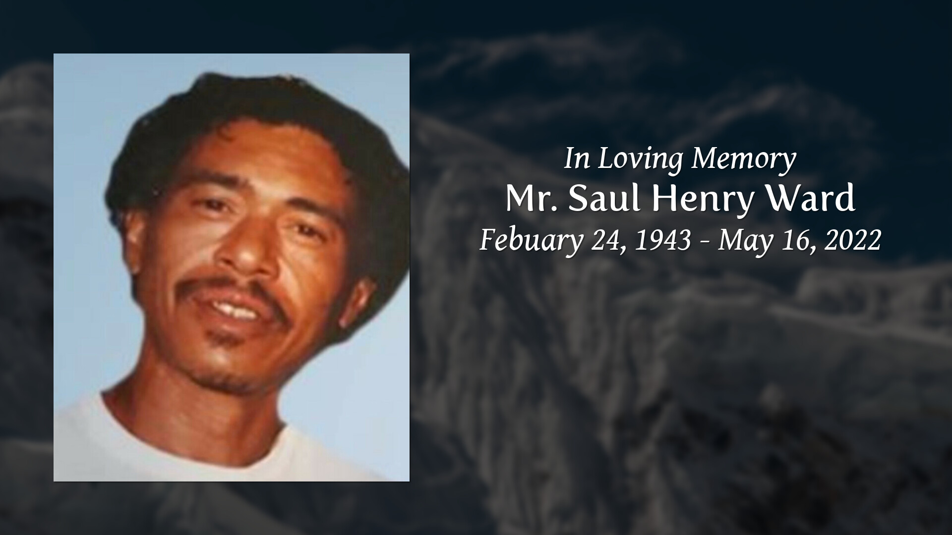 Mr Saul Henry Ward Tribute Video