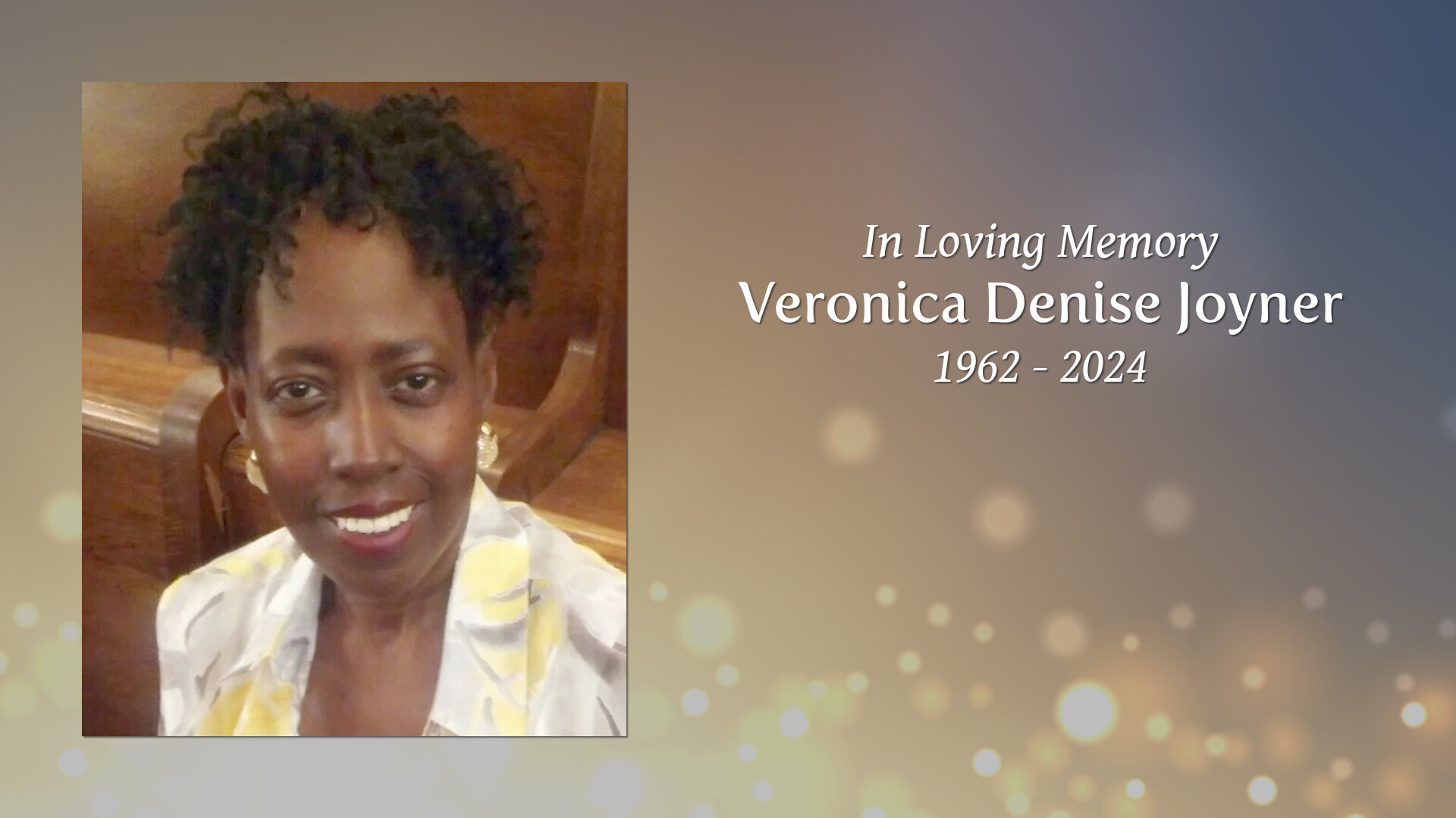 Veronica Denise Joyner Tribute Video