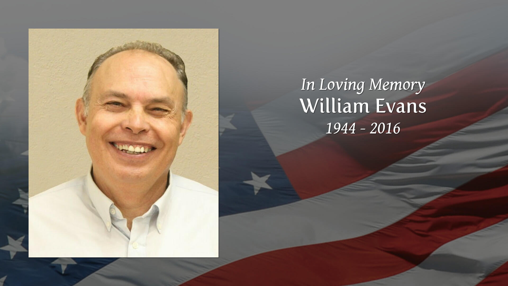 William Evans Tribute Video