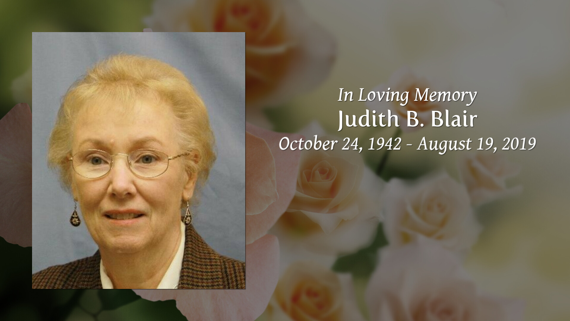 Judith B. Blair - Tribute Video