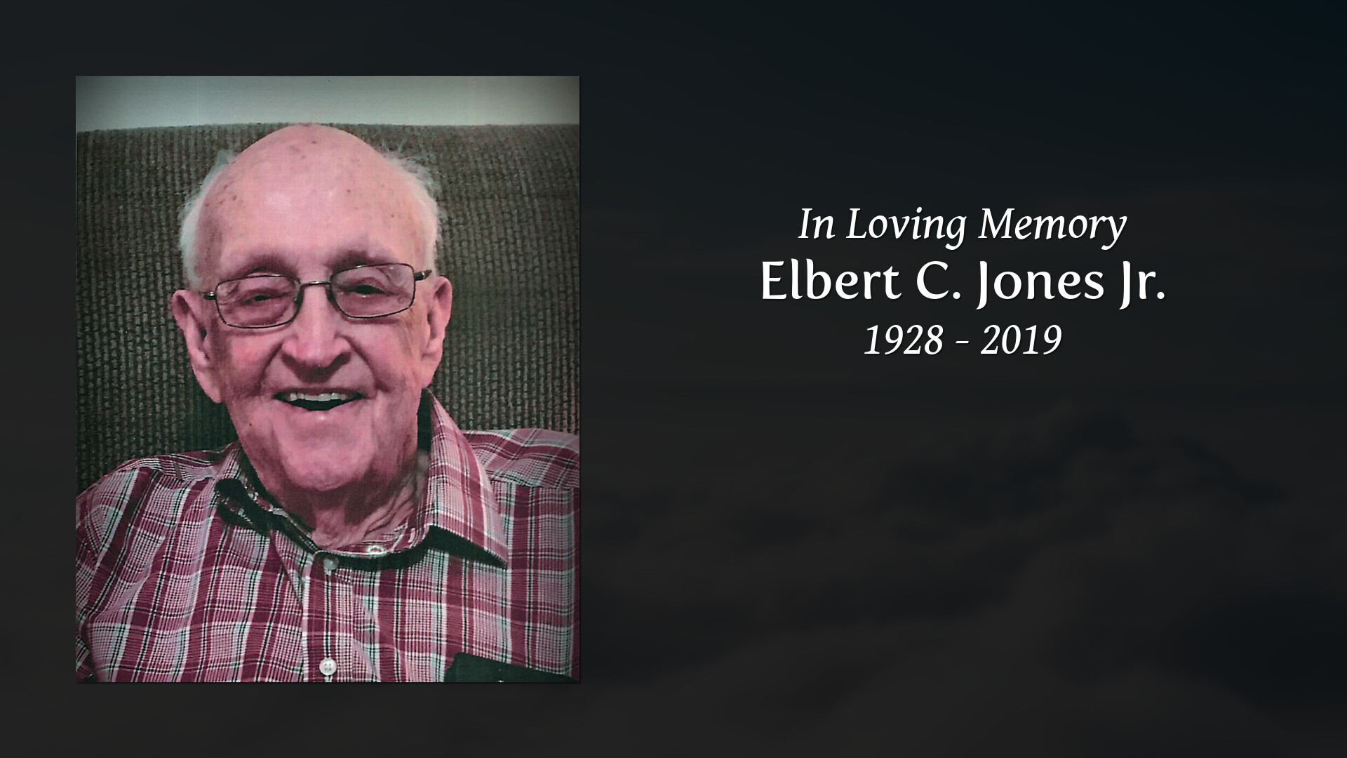 Elbert C. Jones Jr. - Tribute Video