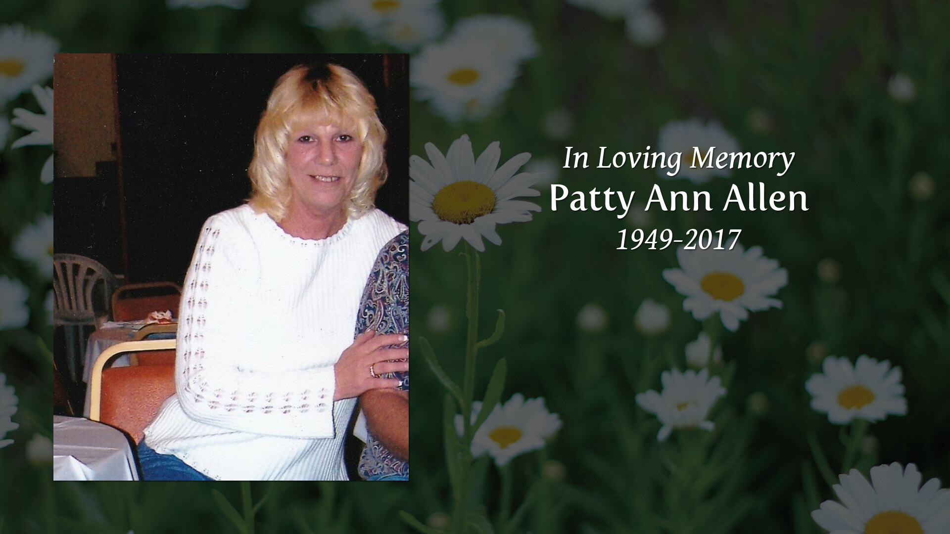 Patty Ann Allen - Tribute Video