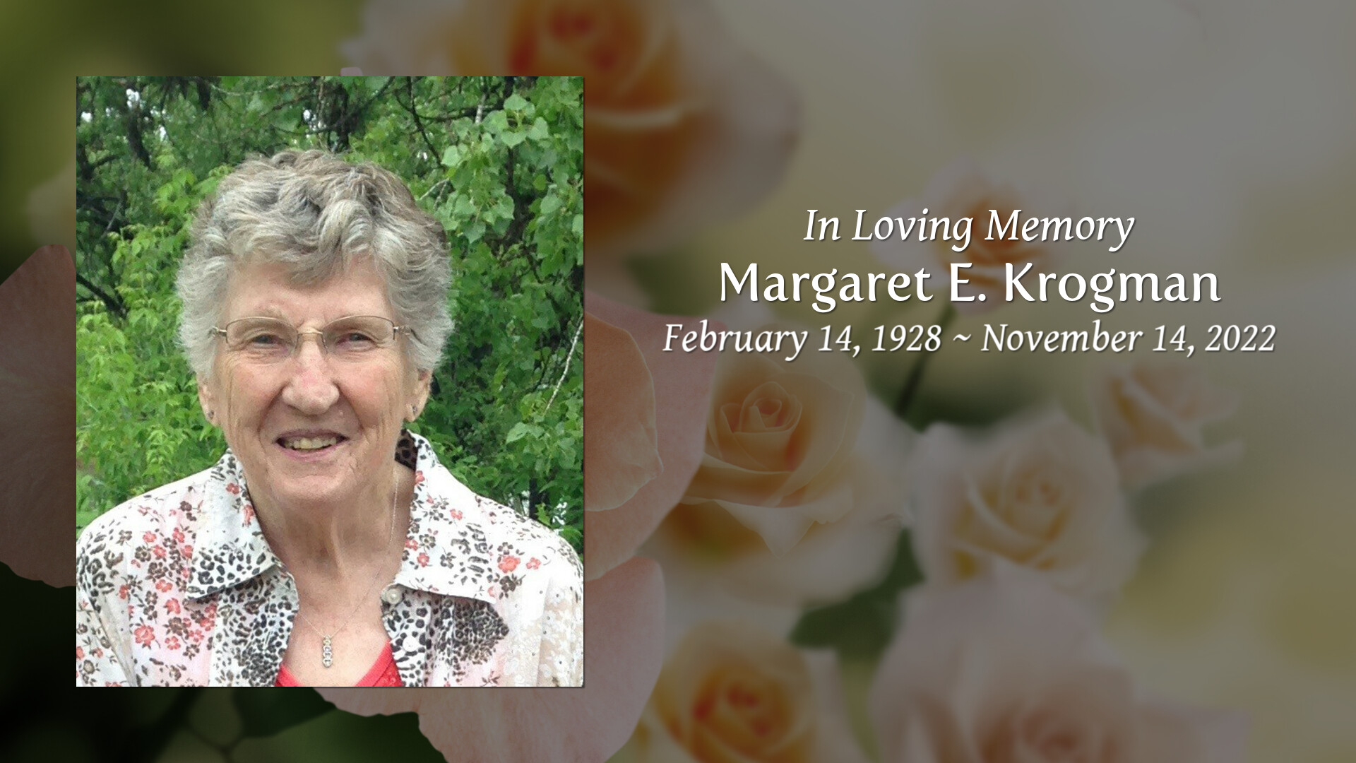 Margaret E. Krogman - Tribute Video