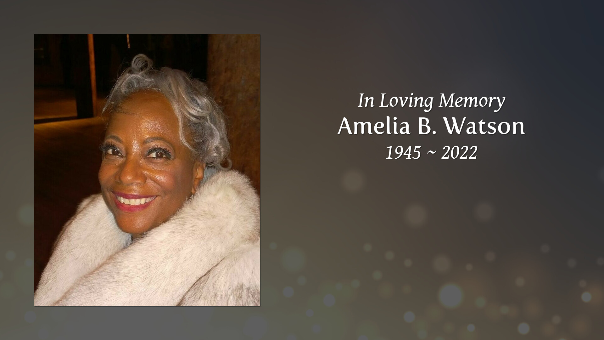 Amelia B. Watson - Tribute Video