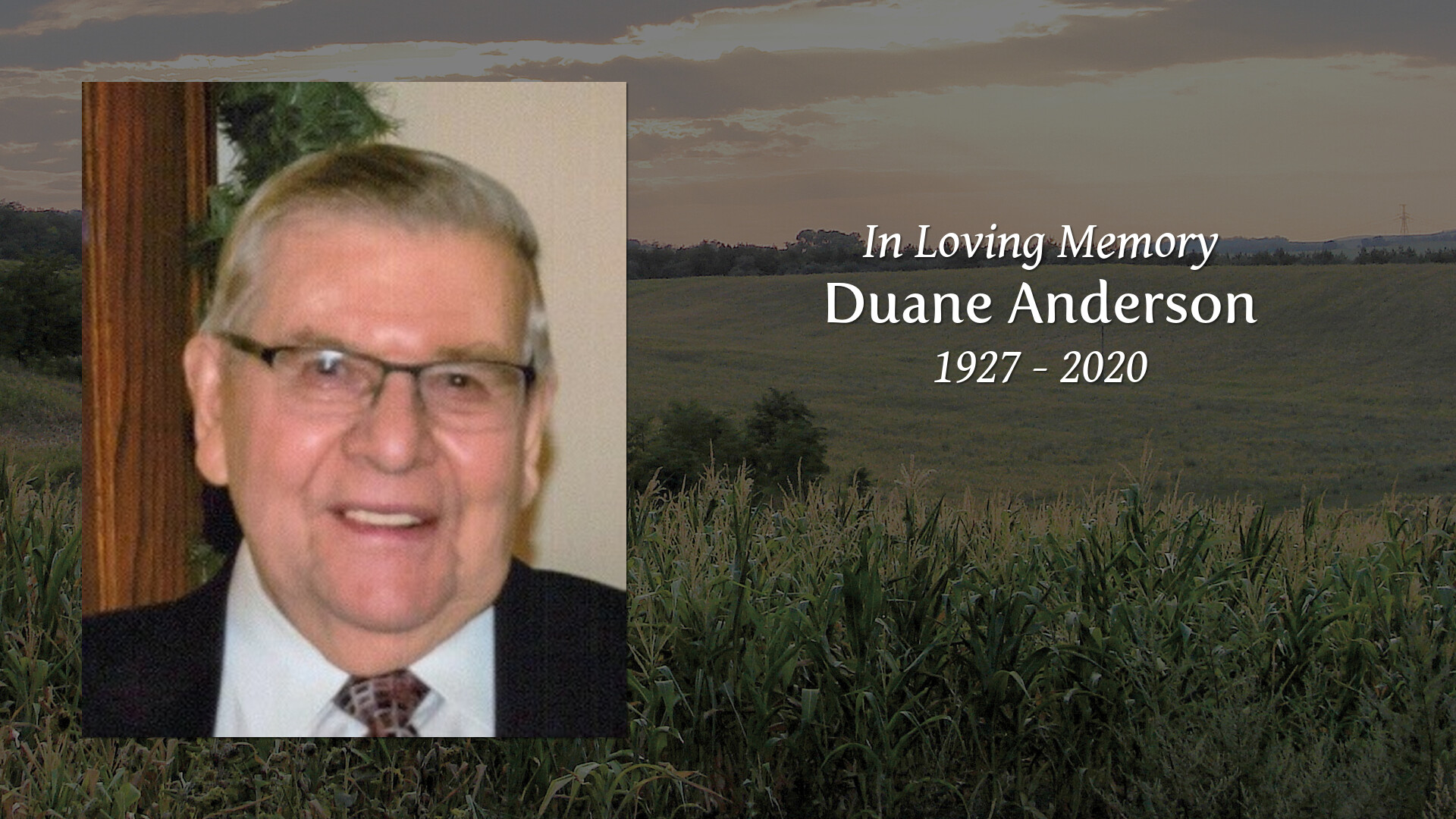 Duane Anderson Tribute Video