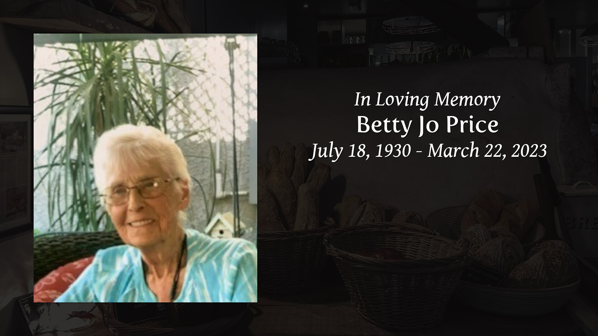 Betty Jo Price Tribute Video