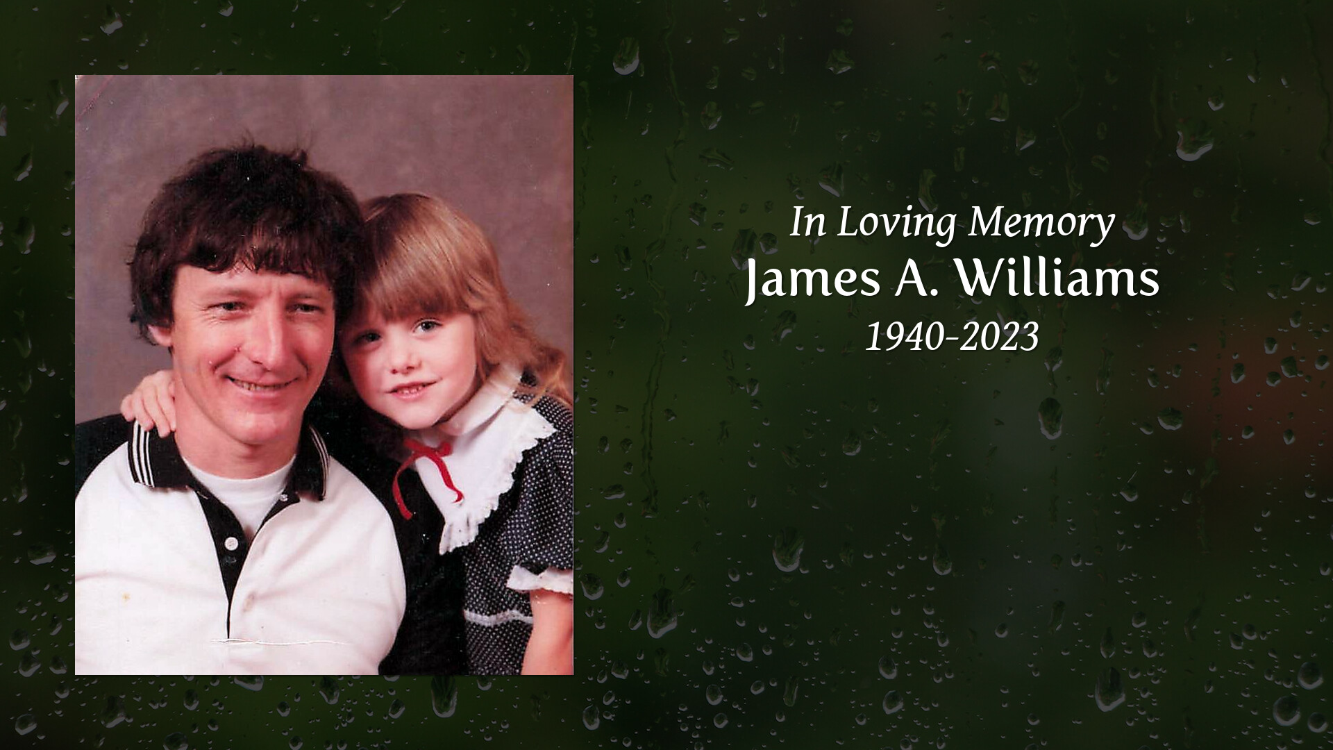 James A. Williams - Tribute Video