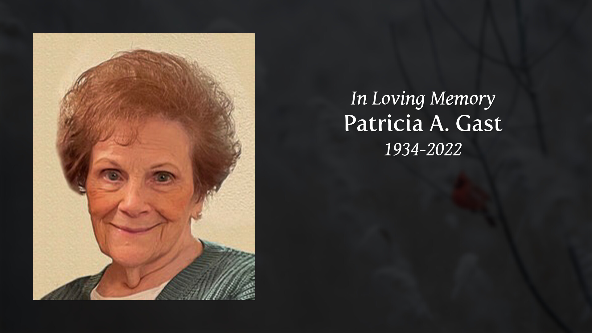 Patricia A. Gast - Tribute Video