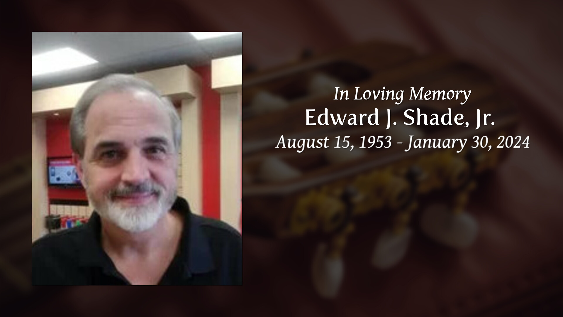 Edward J. Shade, Jr. - Tribute Video