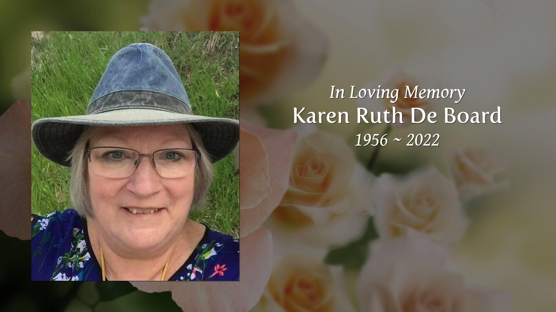 Karen Ruth De Board - Tribute Video