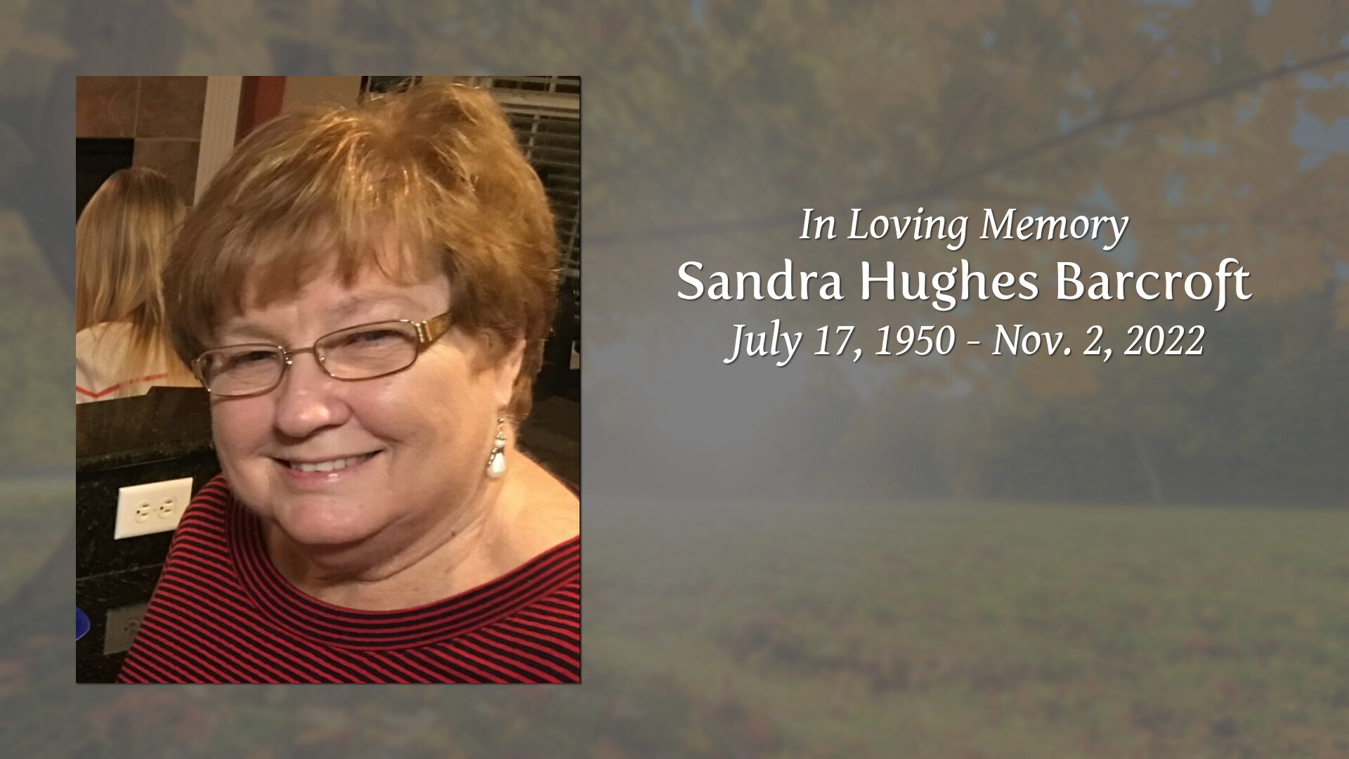 Sandra Hughes Barcroft Tribute Video