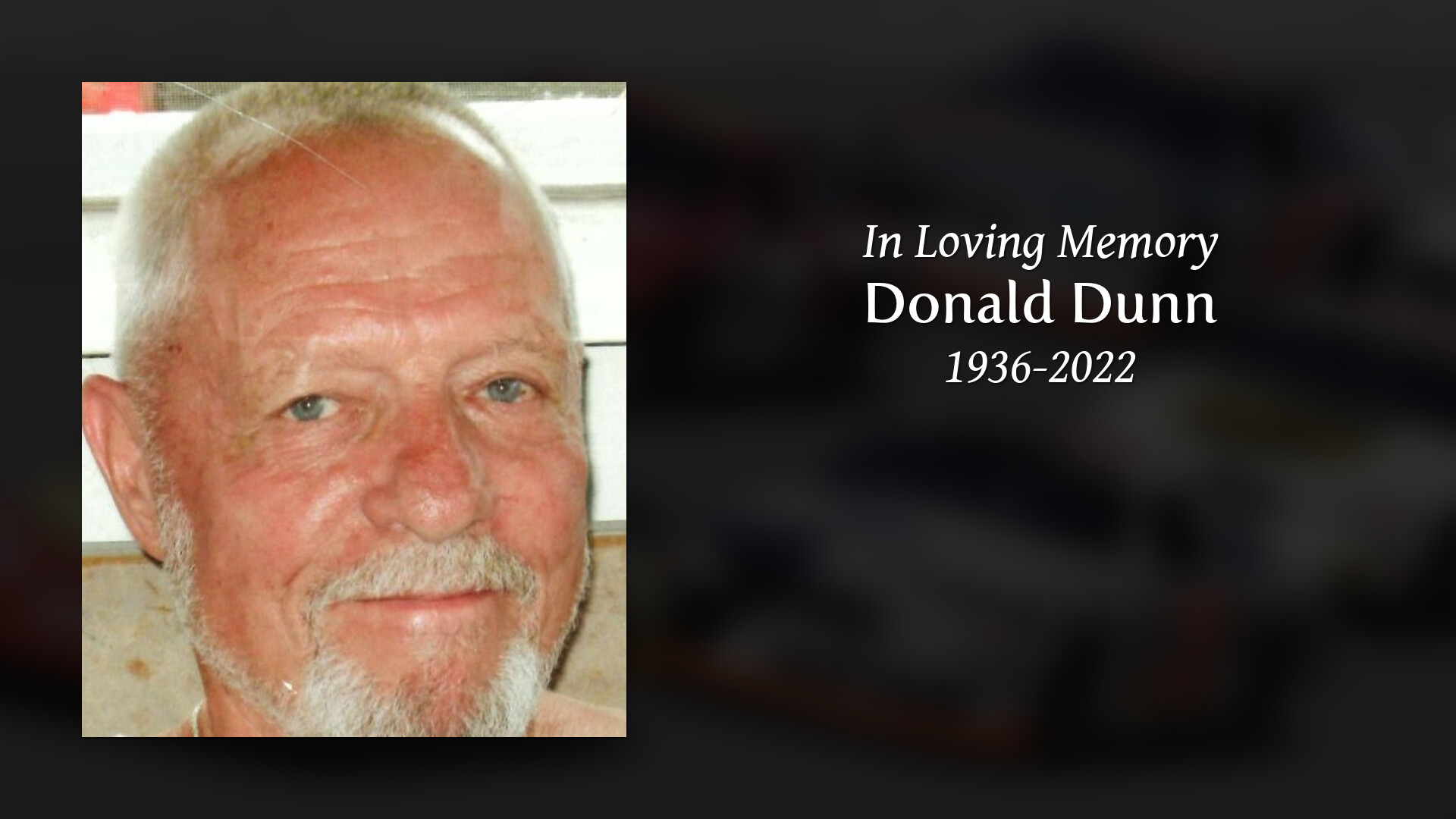 Donald Dunn - Tribute Video