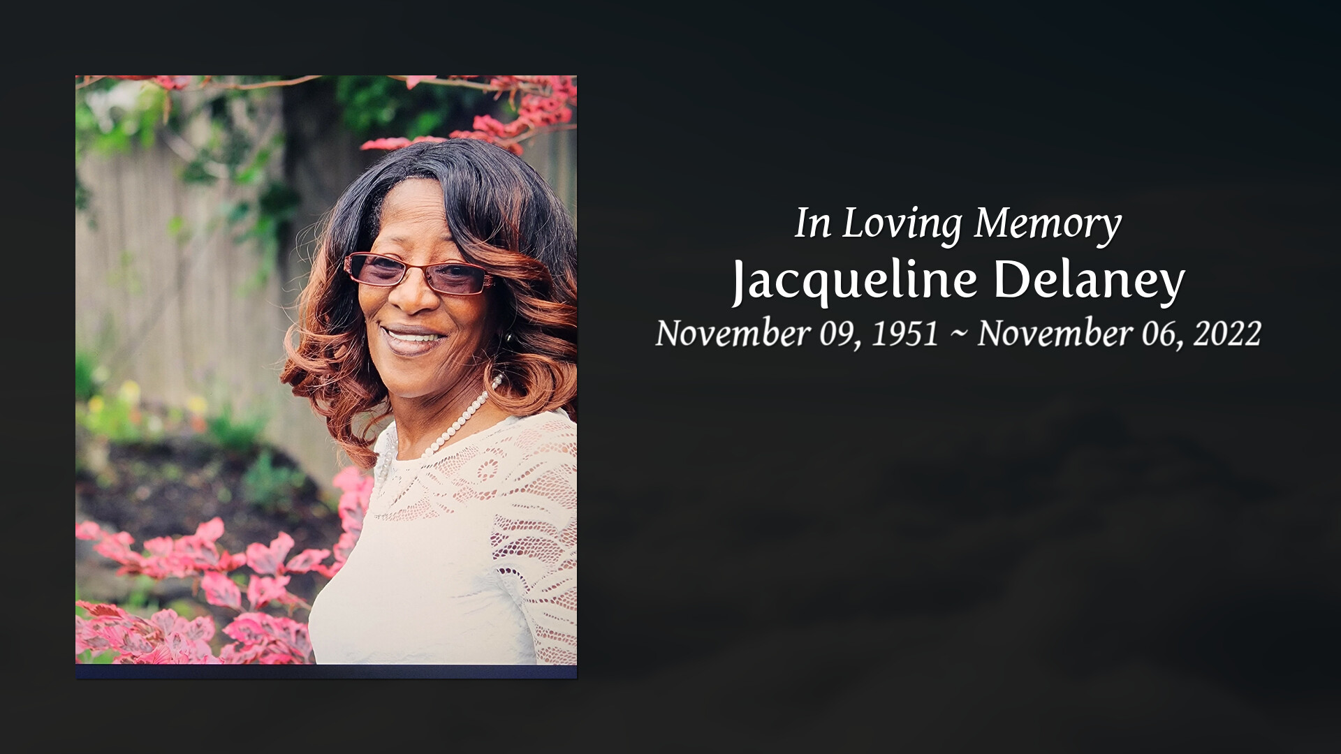 Jacqueline Delaney Tribute Video 