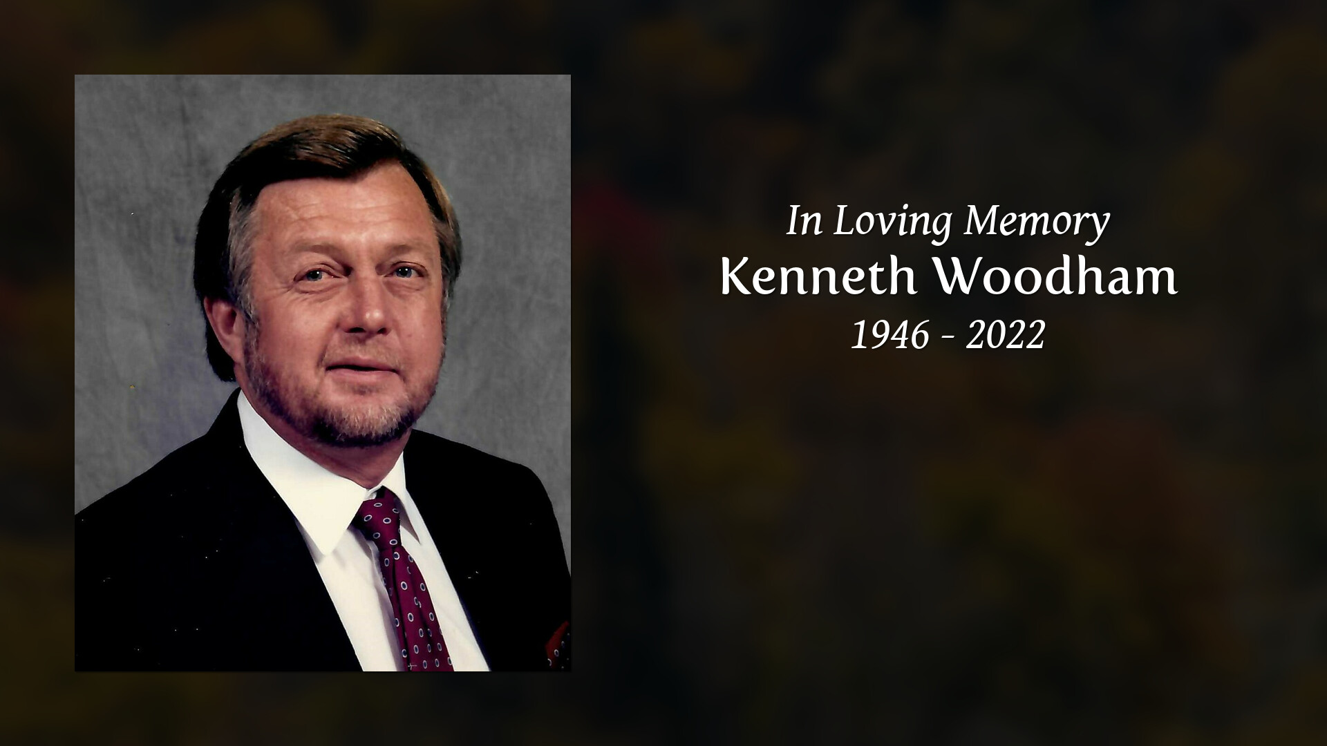 Kenneth Woodham - Tribute Video