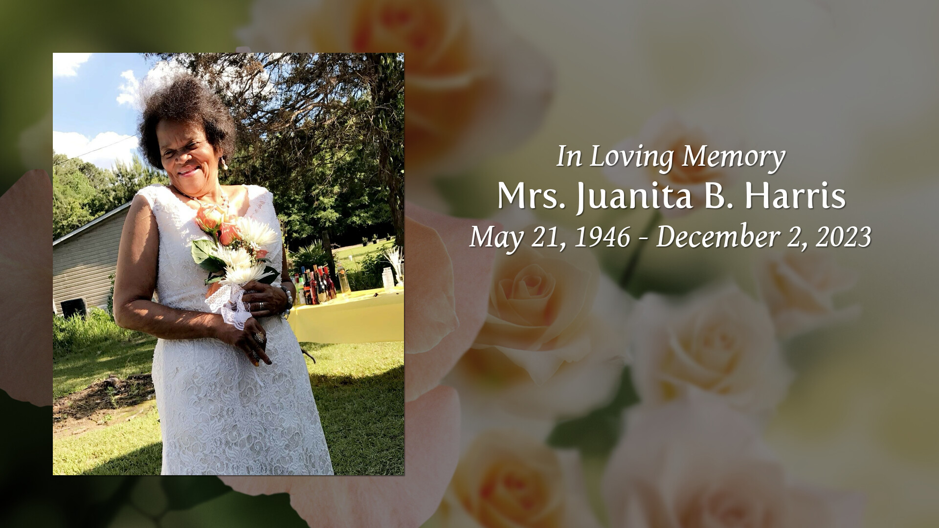 Mrs. Juanita B. Harris - Tribute Video