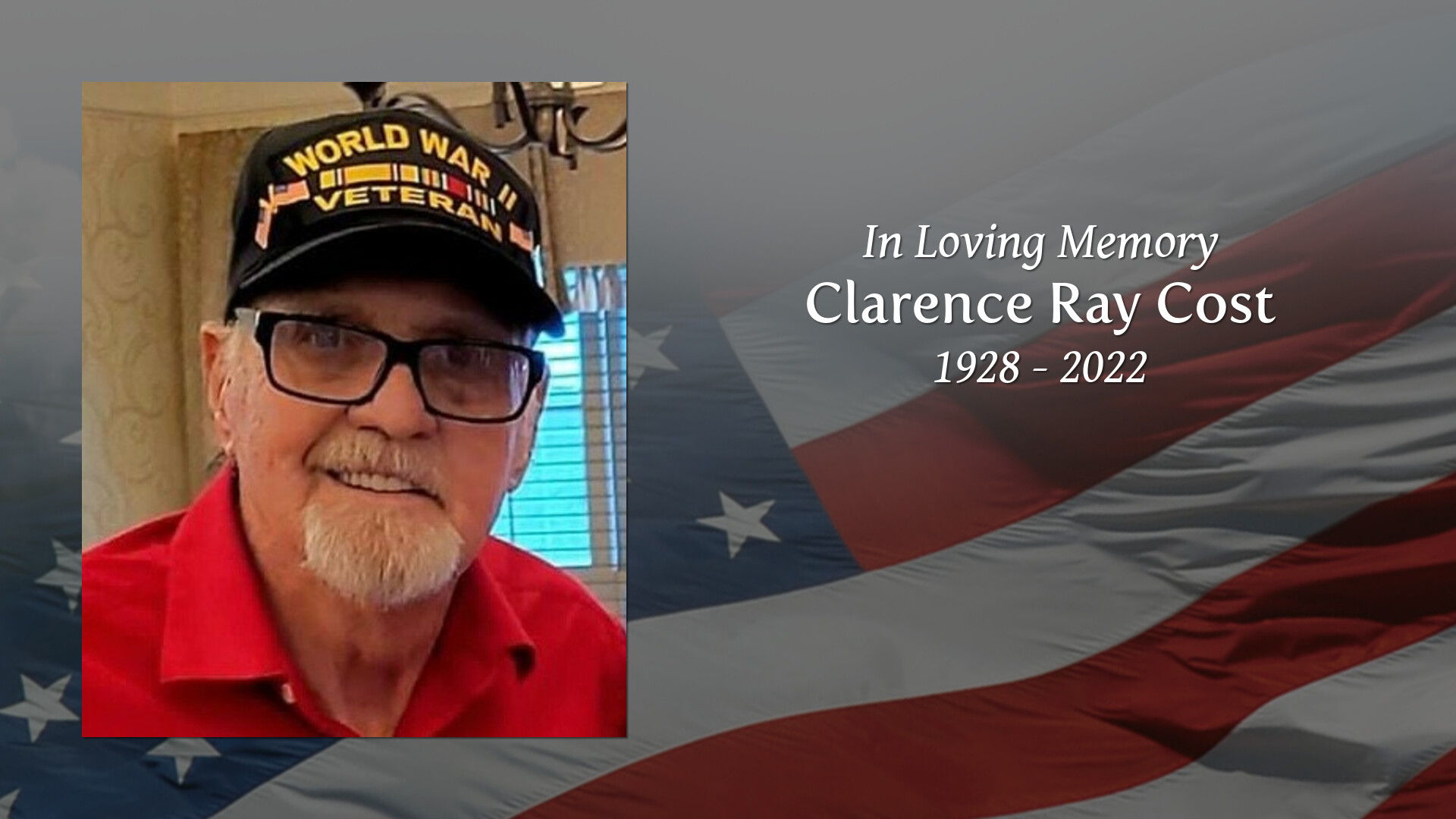 Clarence Ray Cost - Tribute Video