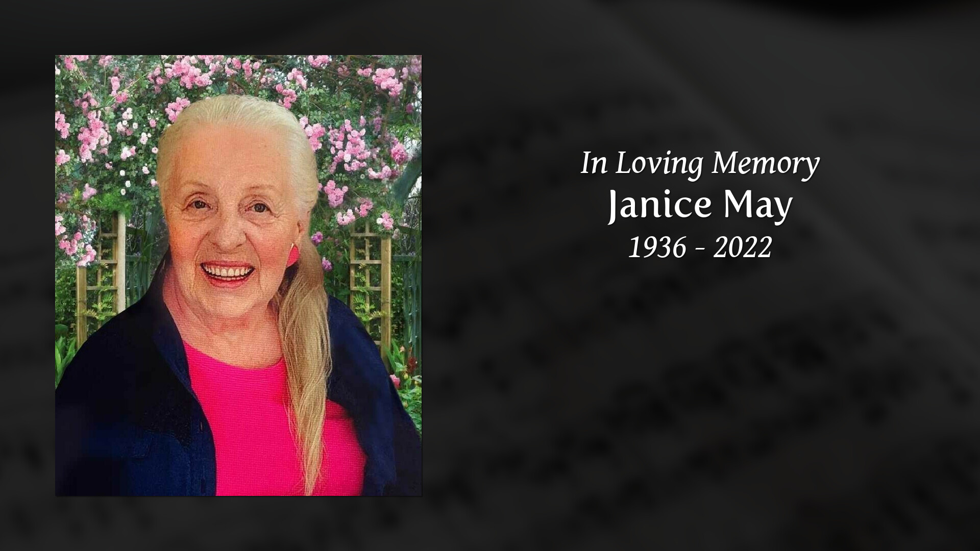 Janice May - Tribute Video