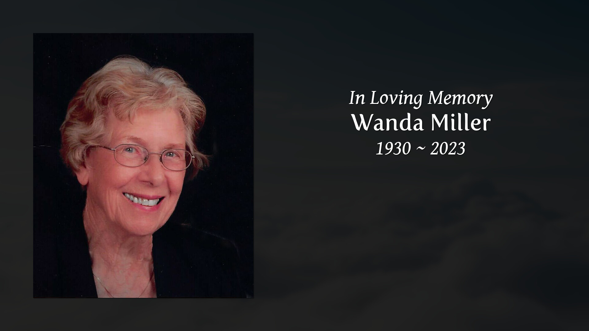 Wanda Miller Tribute Video