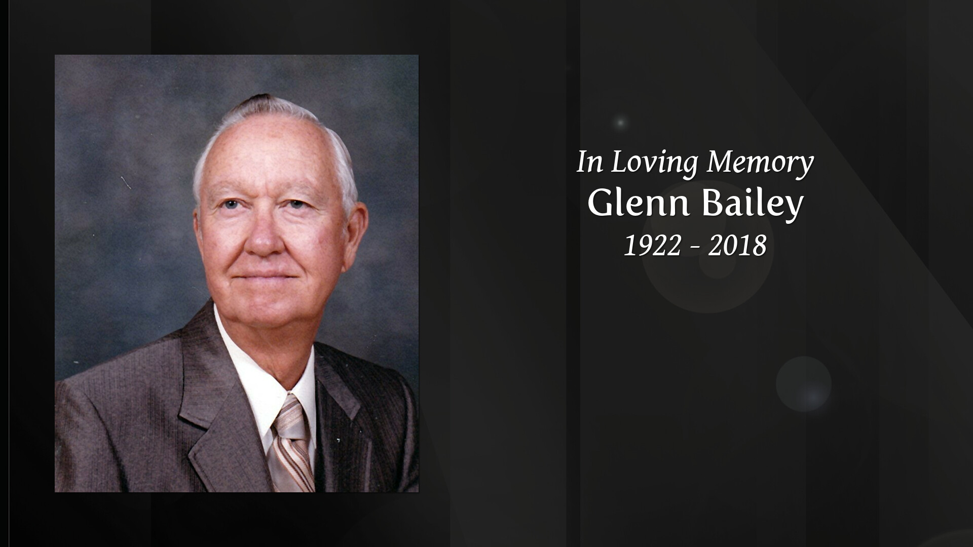 Glenn Bailey - Tribute Video