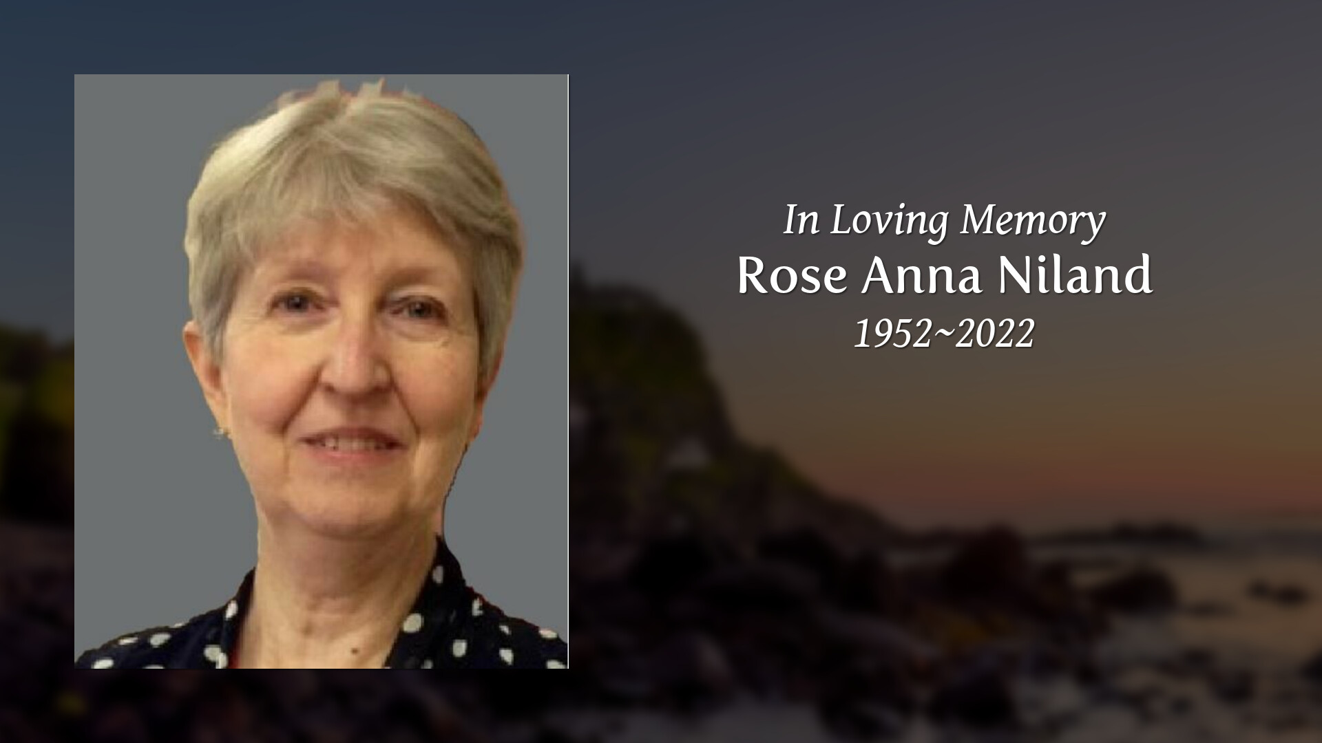 Rose Anna Niland - Tribute Video