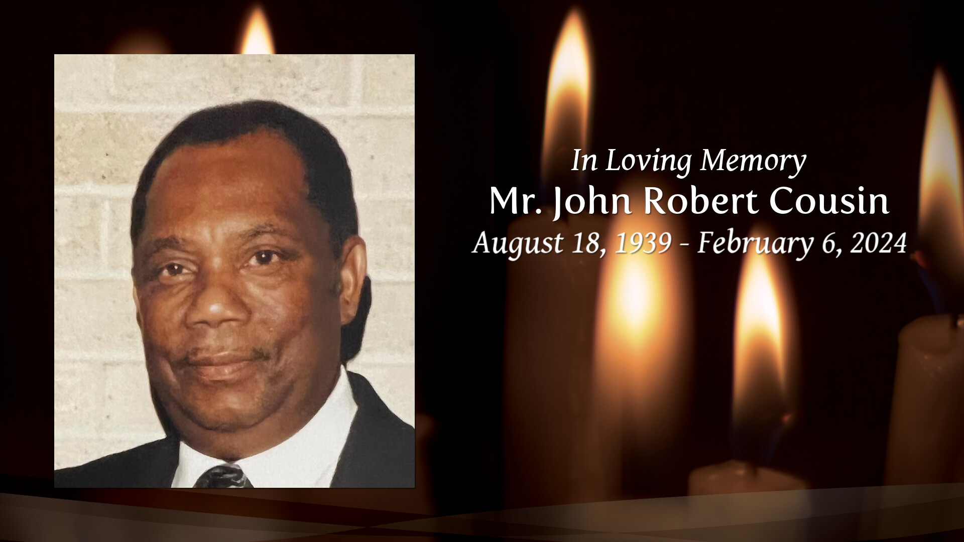 Mr. John Robert Cousin - Tribute Video