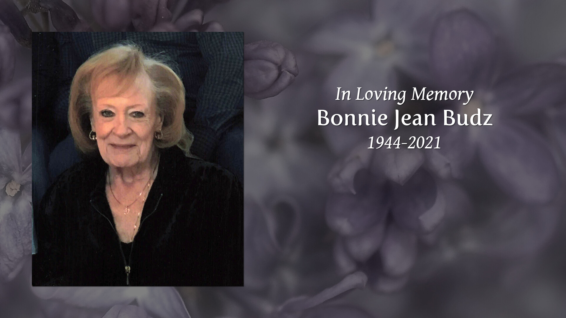 Bonnie Jean Budz - Tribute Video