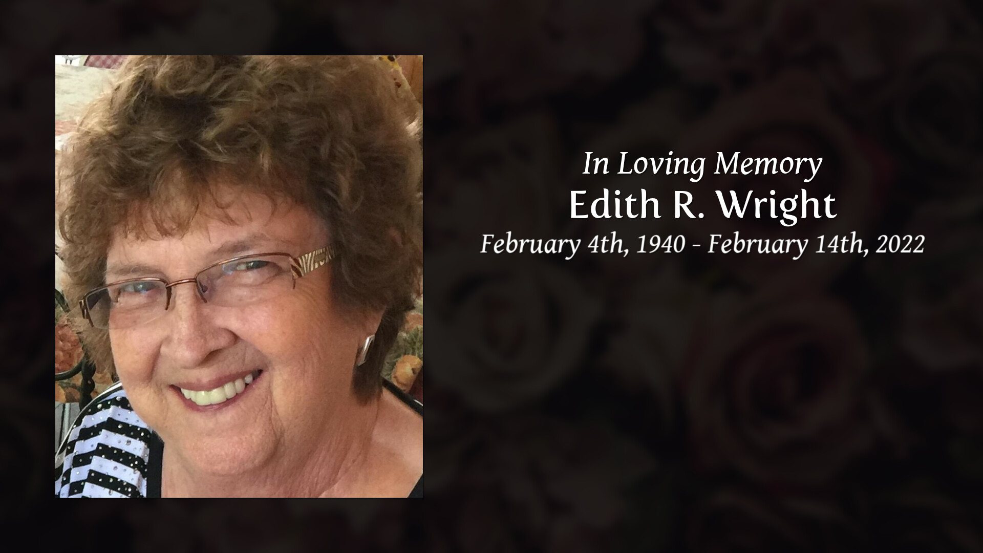 Edith R. Wright - Tribute Video