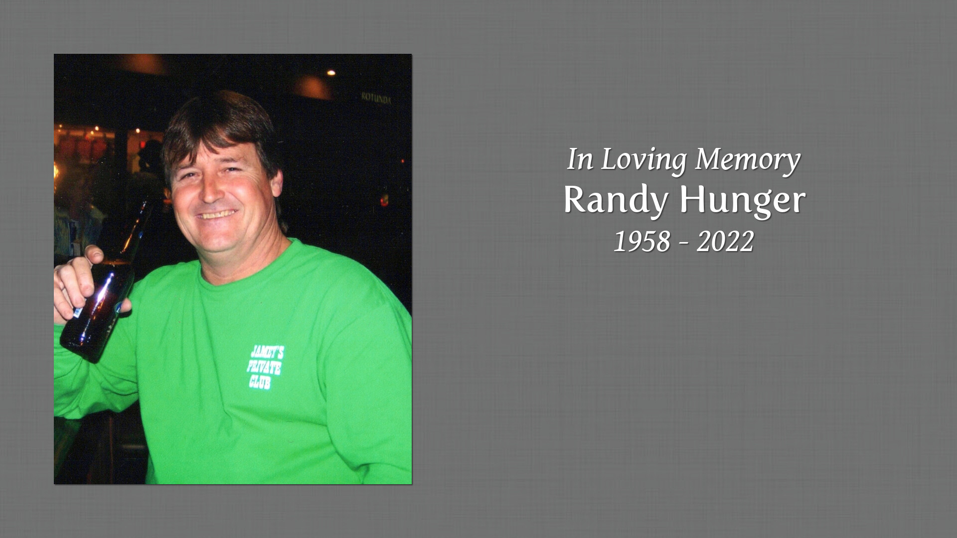 Randy Hunger Tribute Video