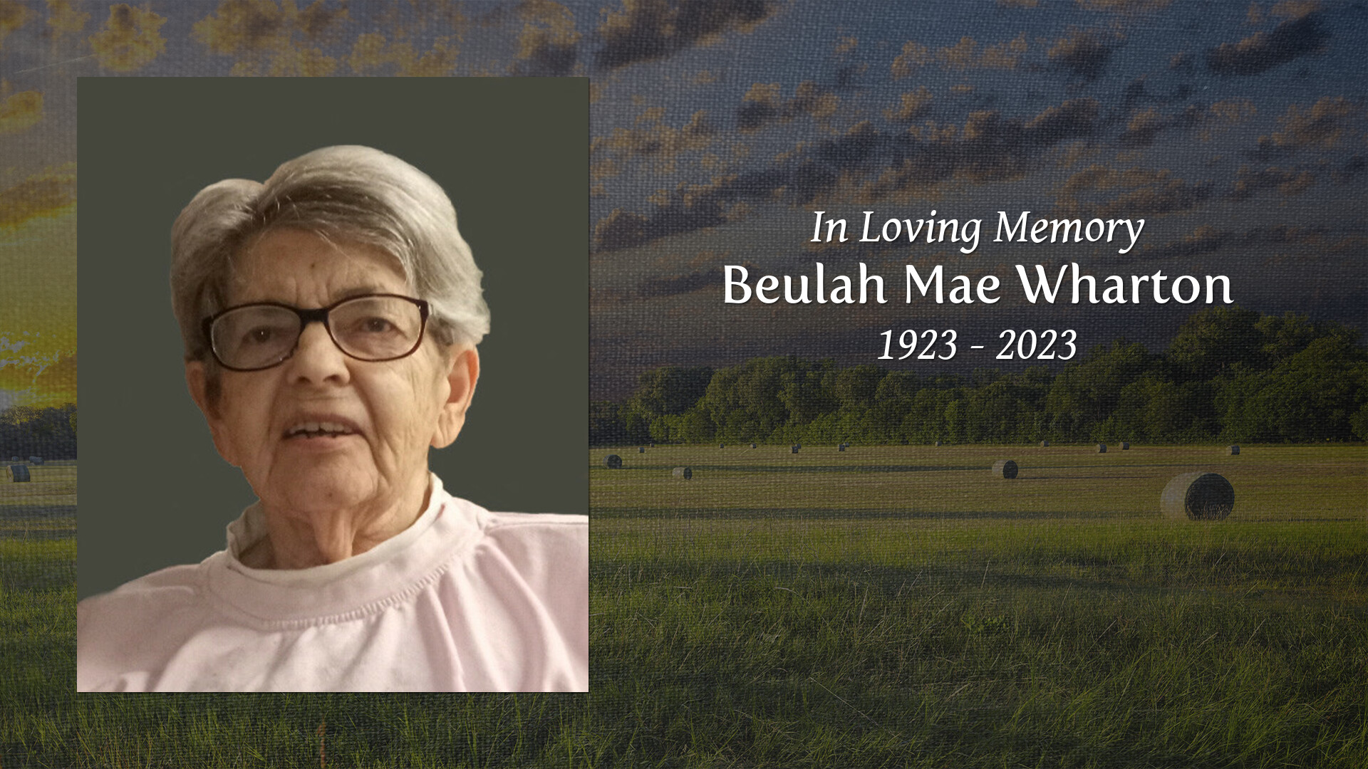 Beulah Mae Wharton - Tribute Video