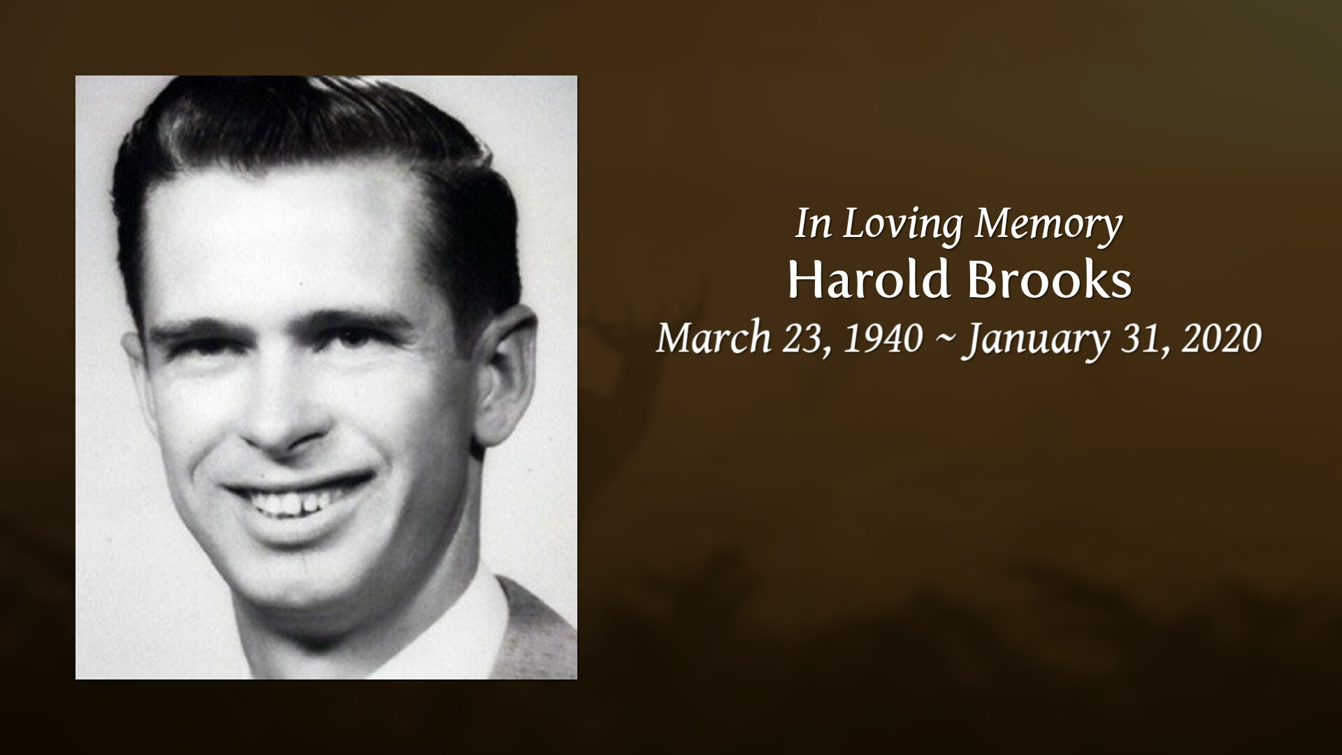 Harold Brooks Tribute Video