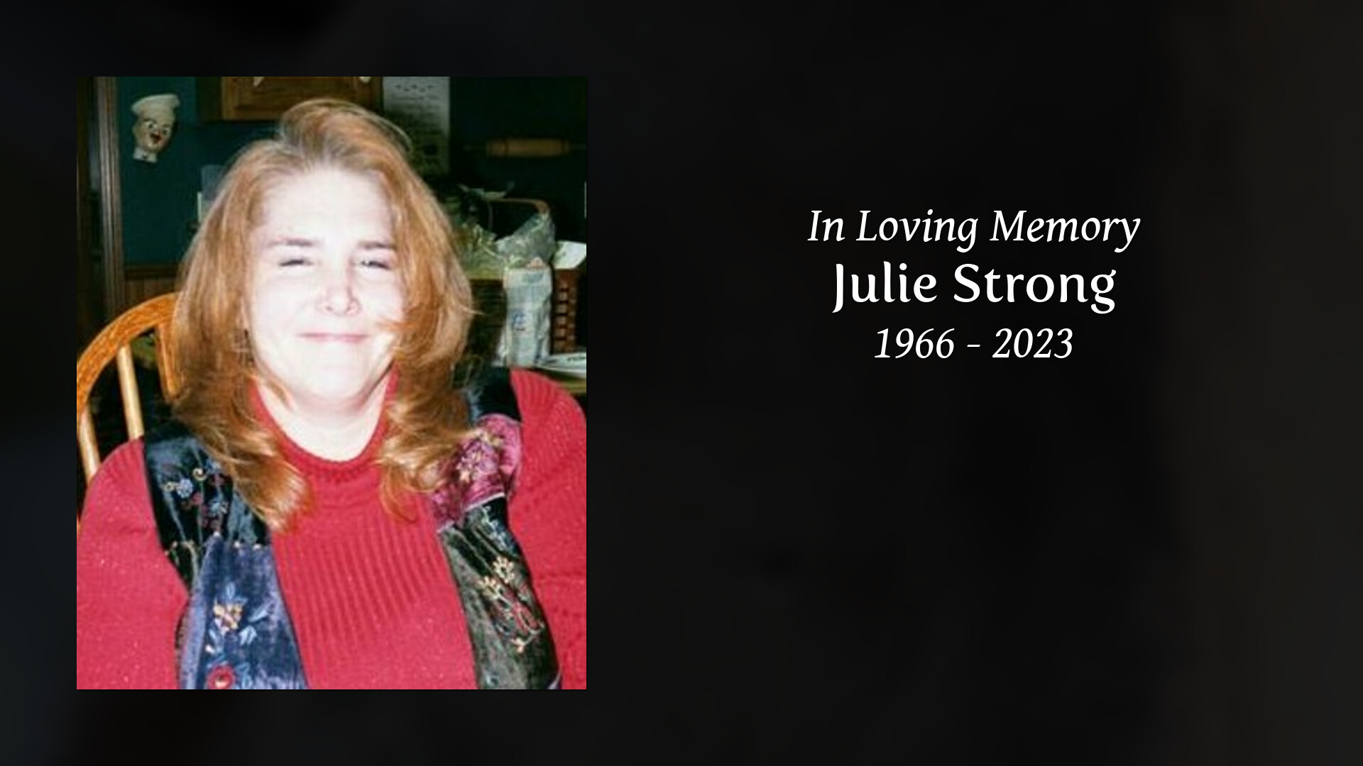 Julie Strong Tribute Video