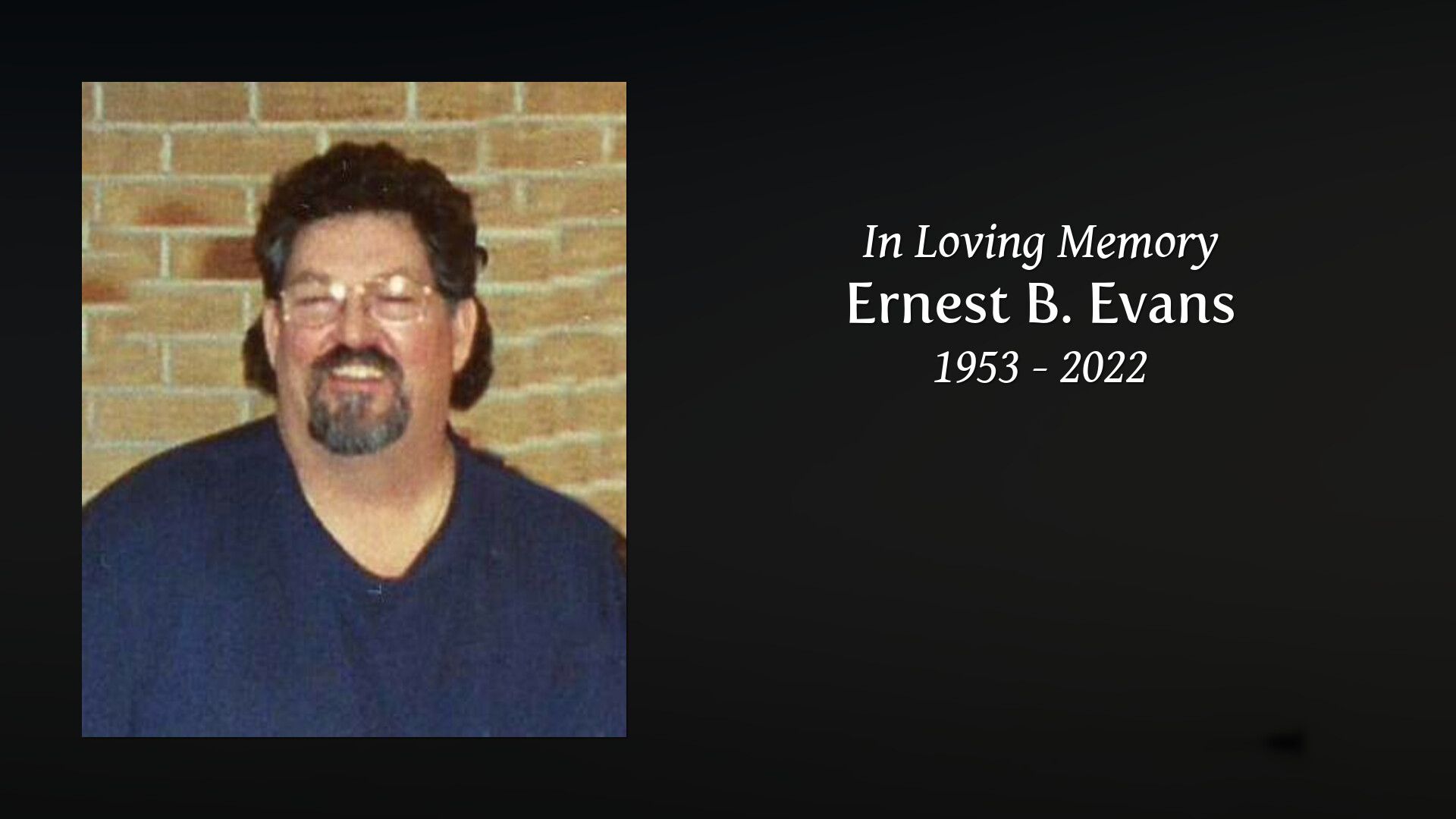 Ernest B. Evans - Tribute Video