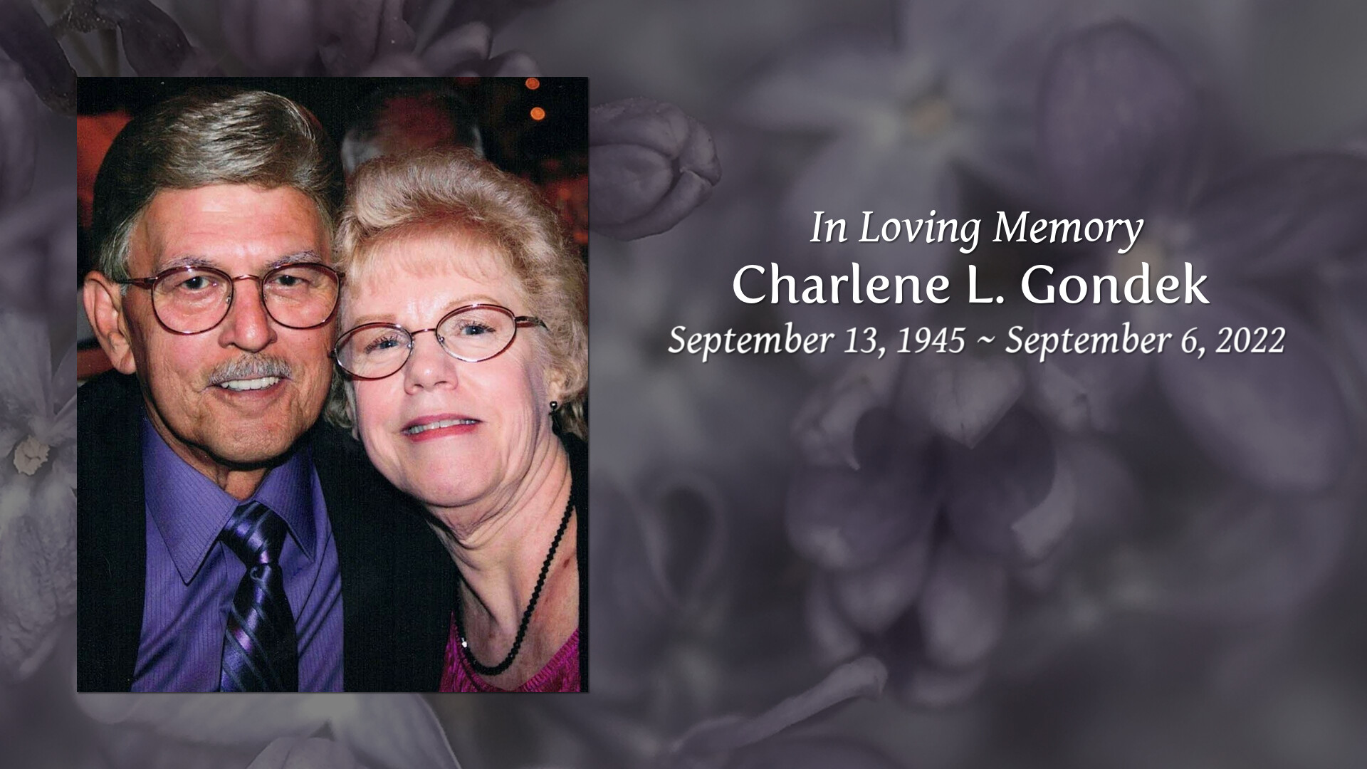 Charlene L. Gondek - Tribute Video