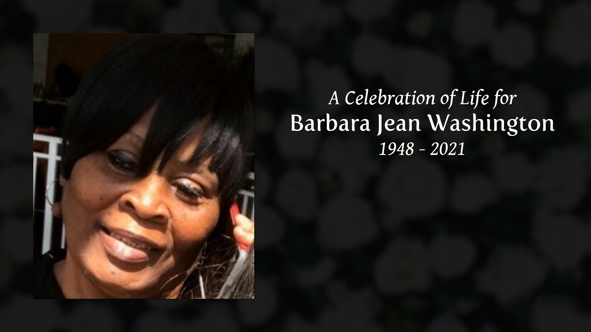 Barbara Jean Washington - Tribute Video