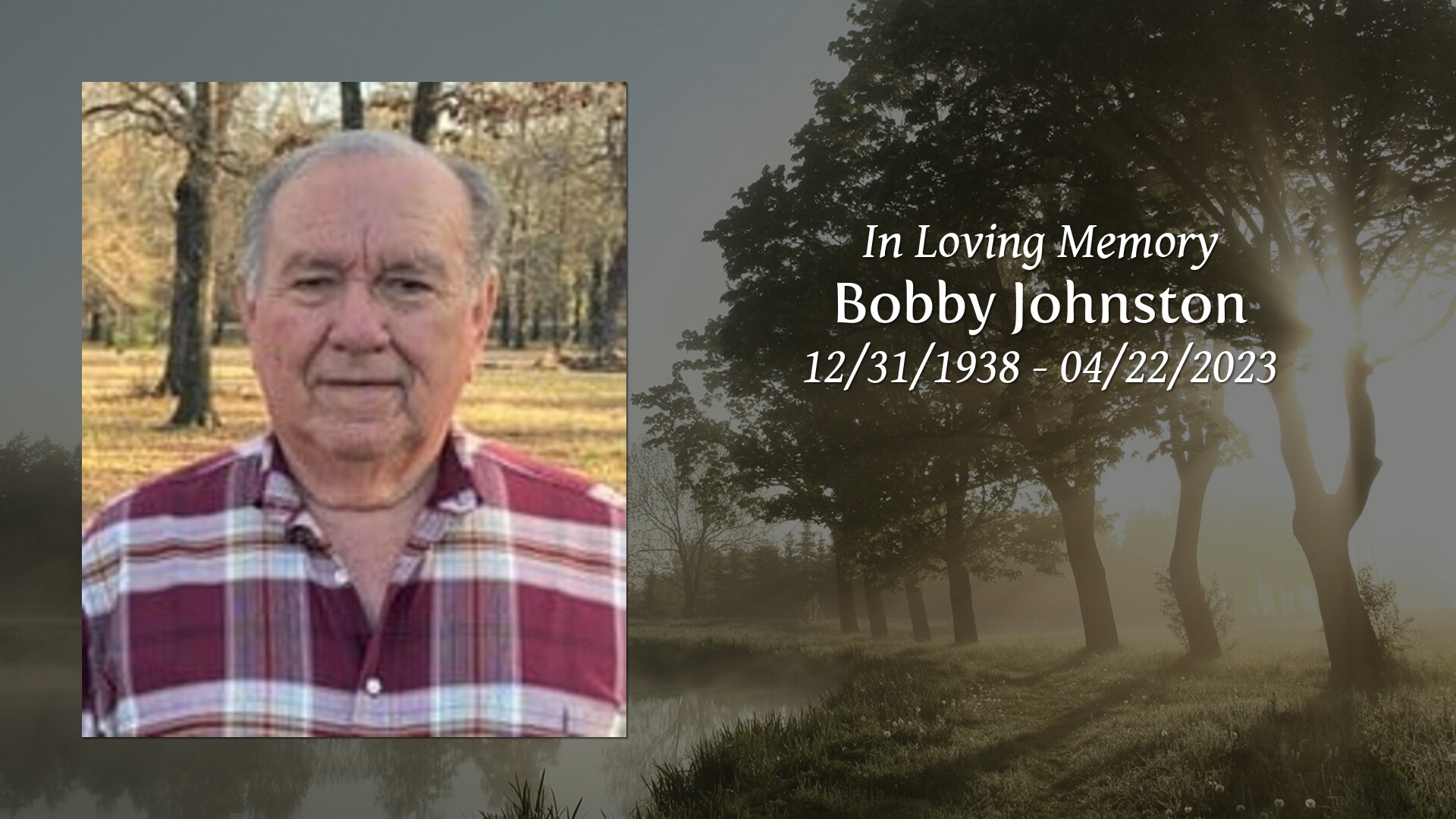 Bobby Johnston - Tribute Video