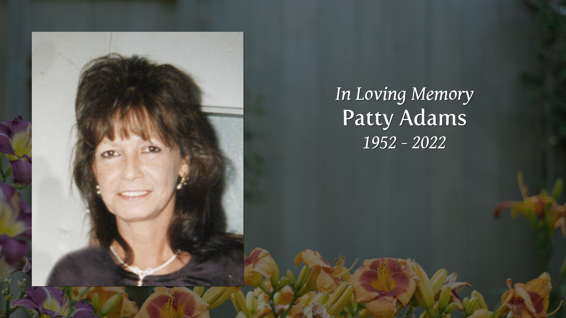 Patty Adams - Tribute Video