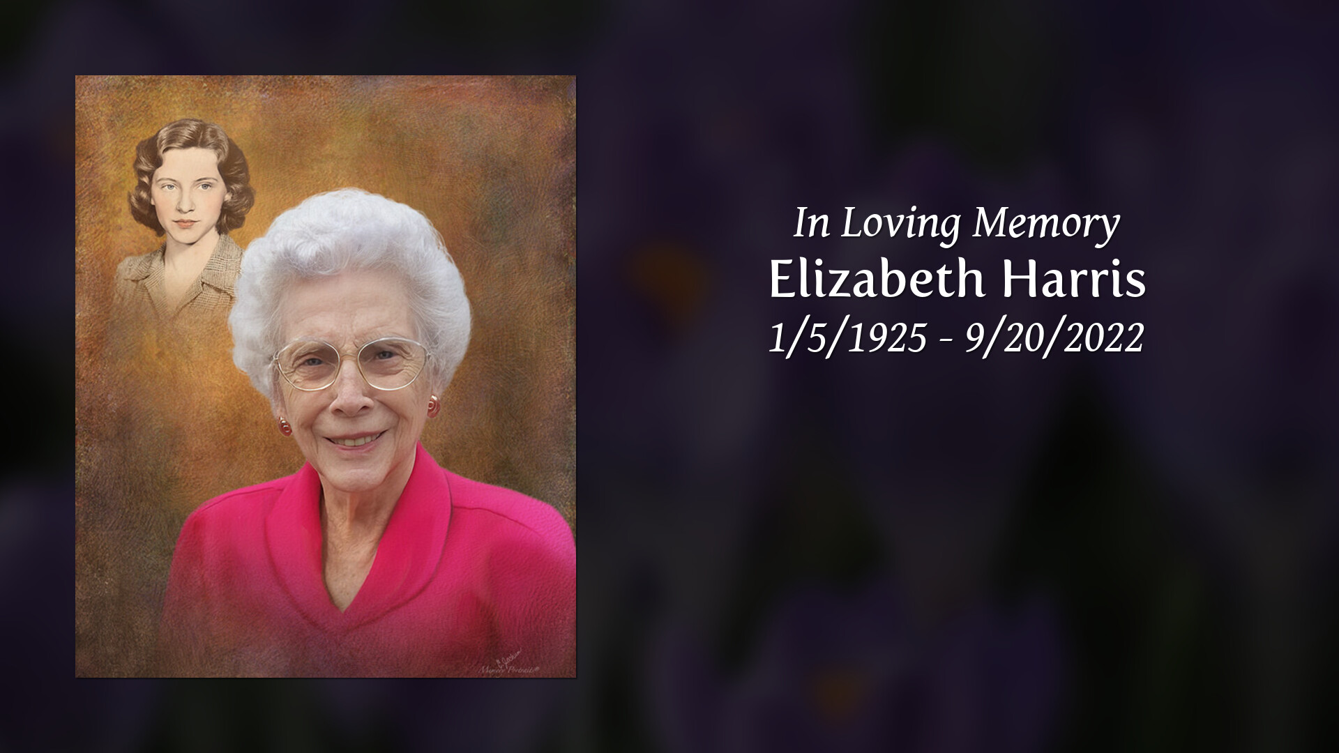 Elizabeth Harris - Tribute Video