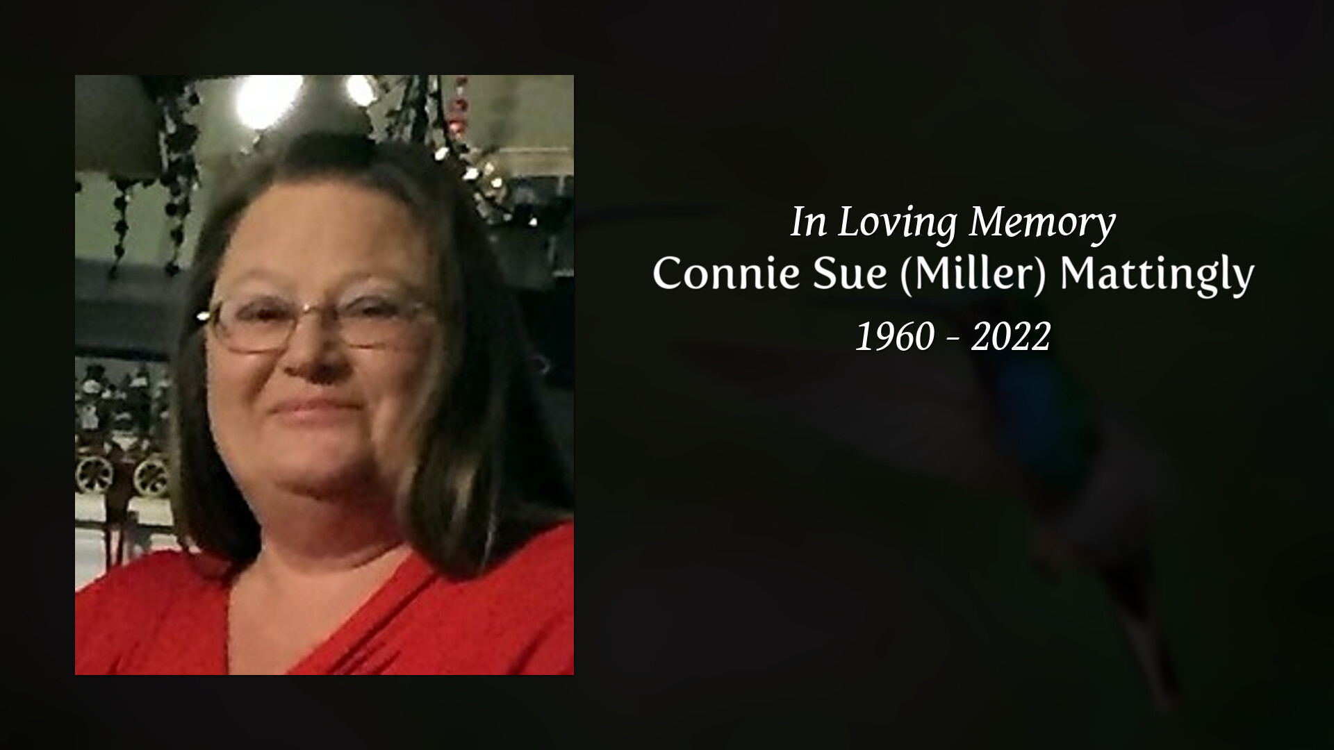 Connie Sue (Miller) Mattingly - Tribute Video