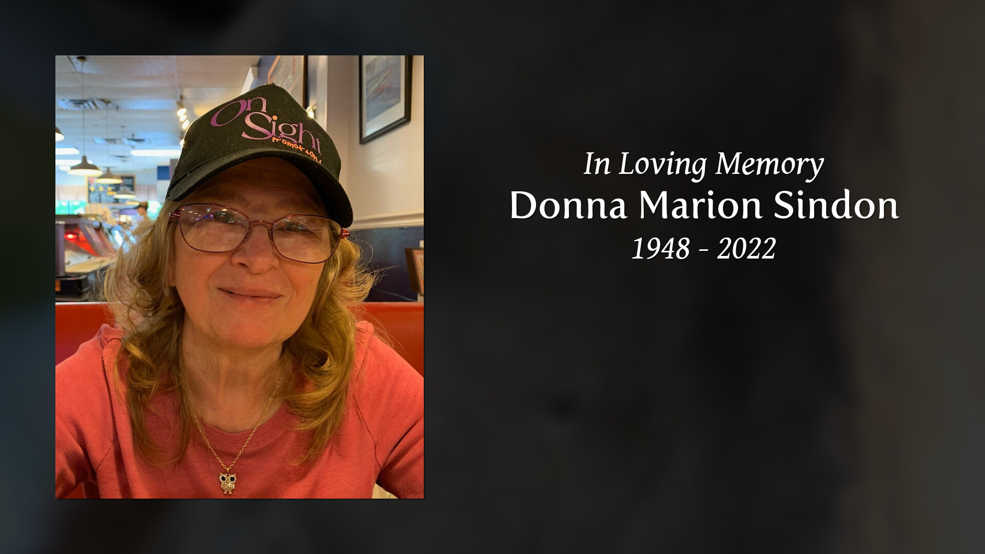 Donna Marion Sindon - Tribute Video