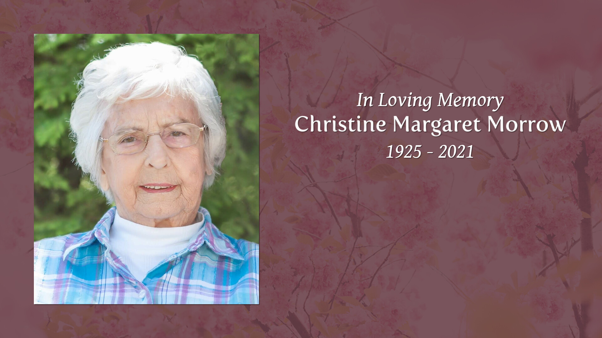 Christine Margaret Morrow - Tribute Video