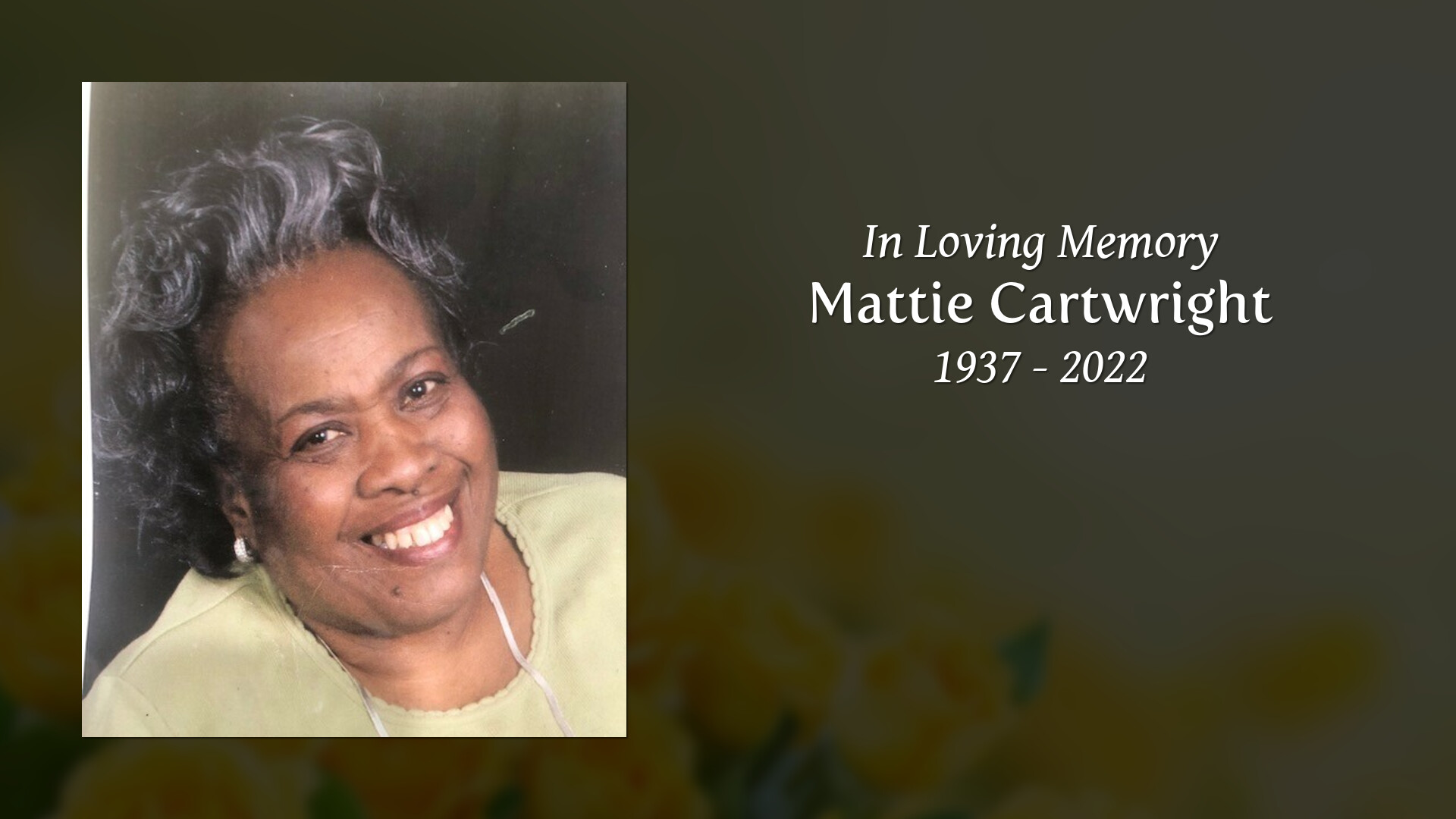 Mattie Cartwright - Tribute Video