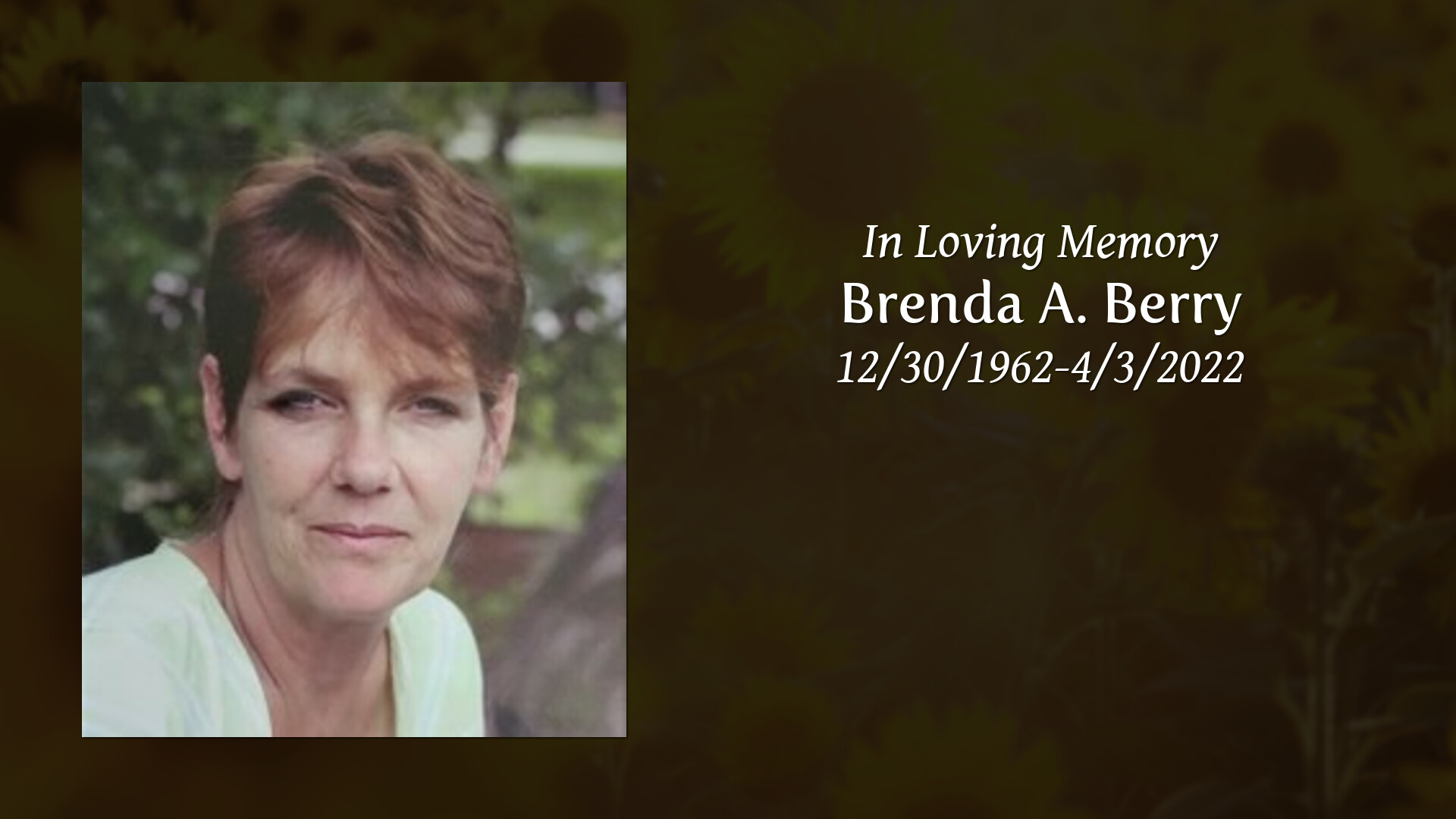 Brenda A. Berry - Tribute Video