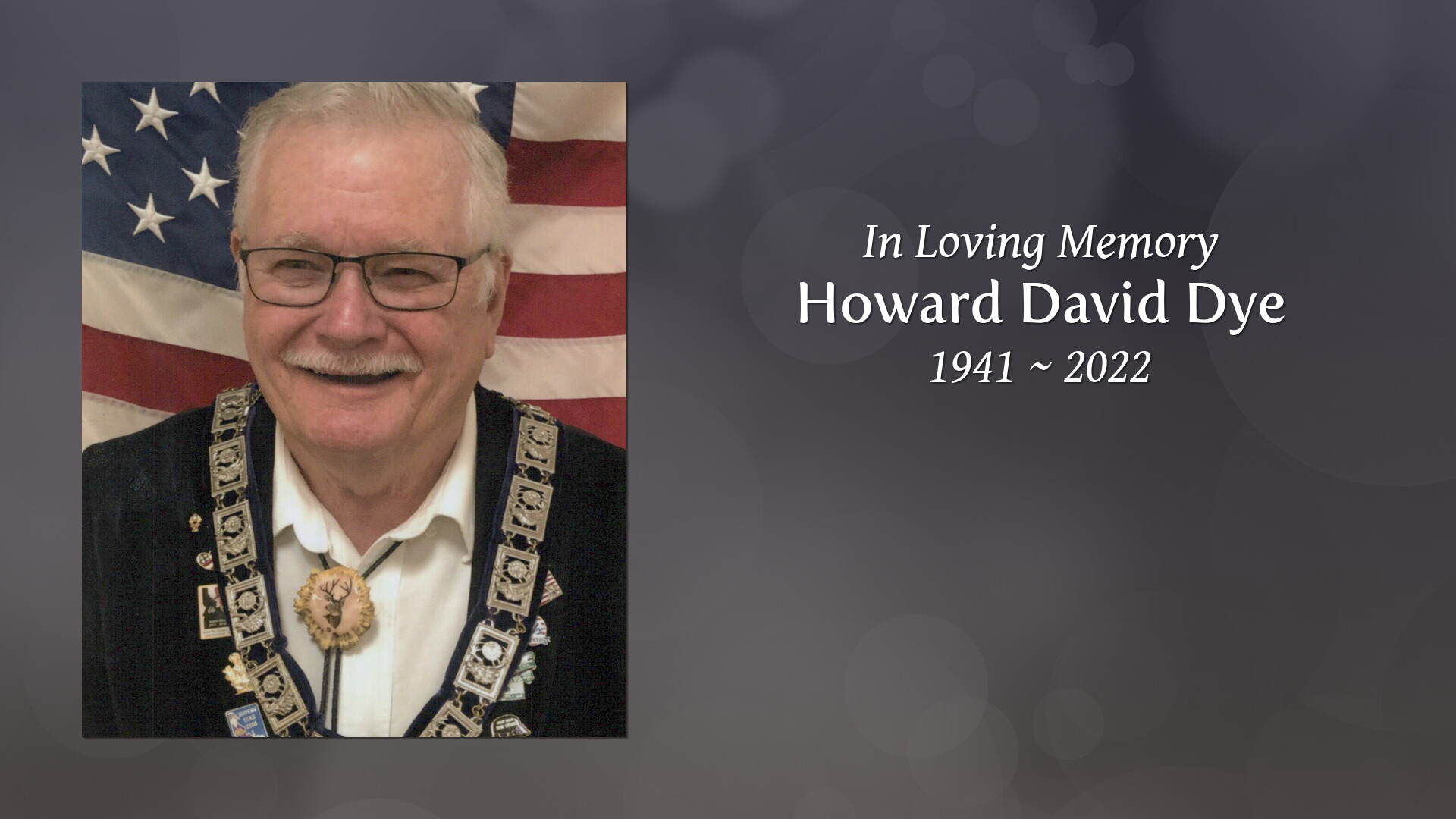 Howard David Dye - Tribute Video