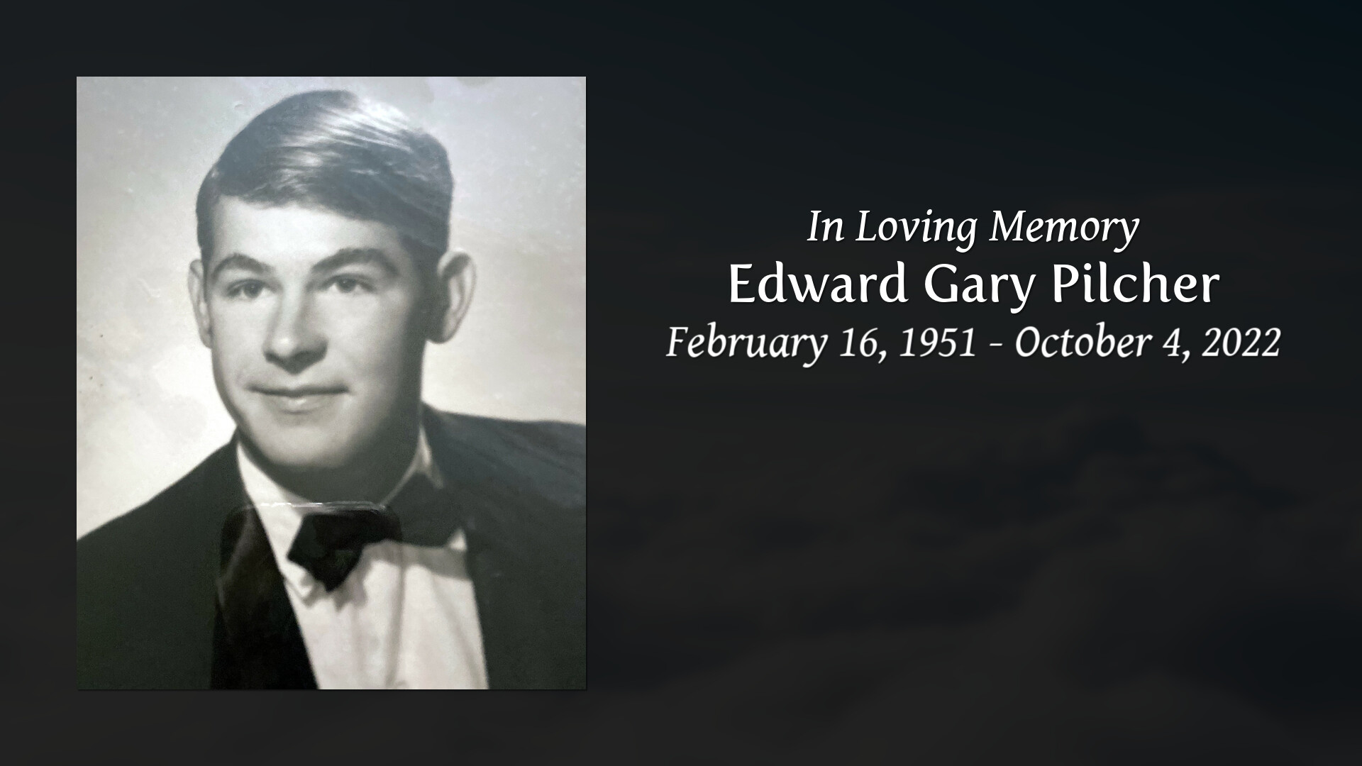 Edward Gary Pilcher - Tribute Video