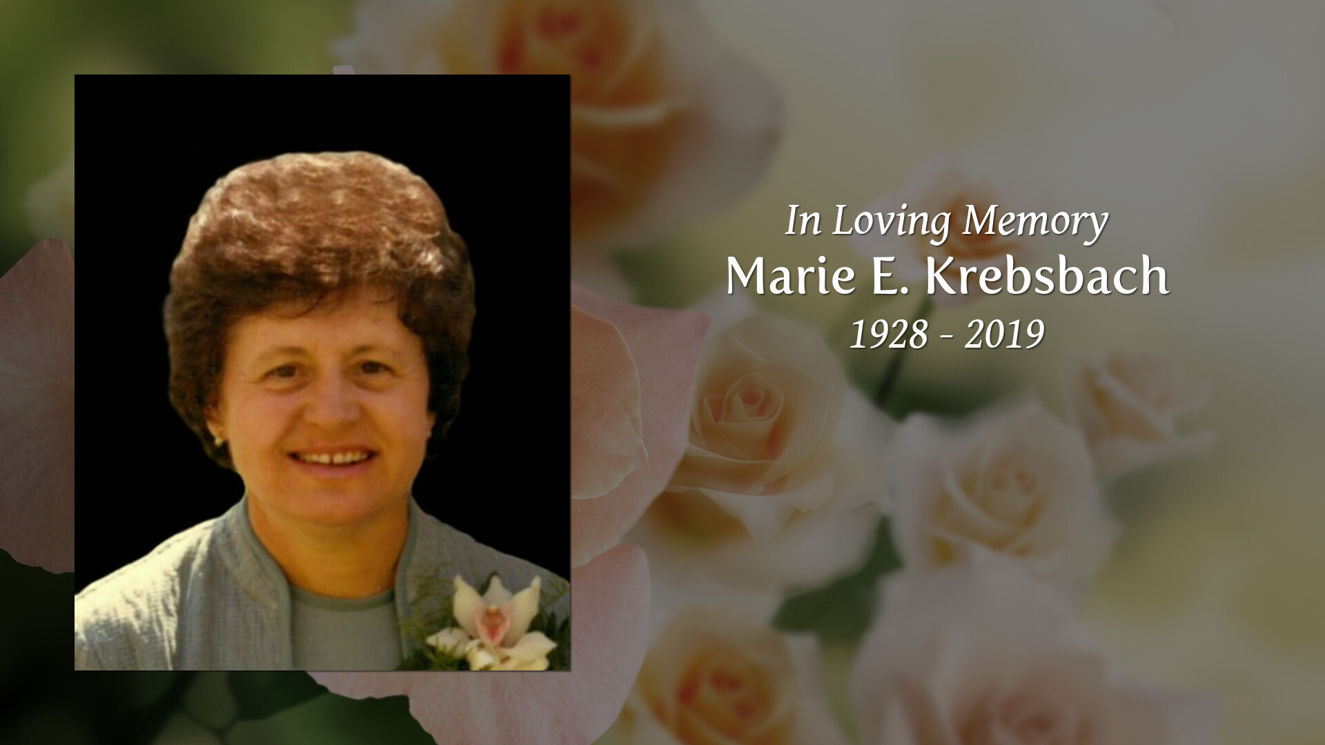 Marie E. Krebsbach - Tribute Video